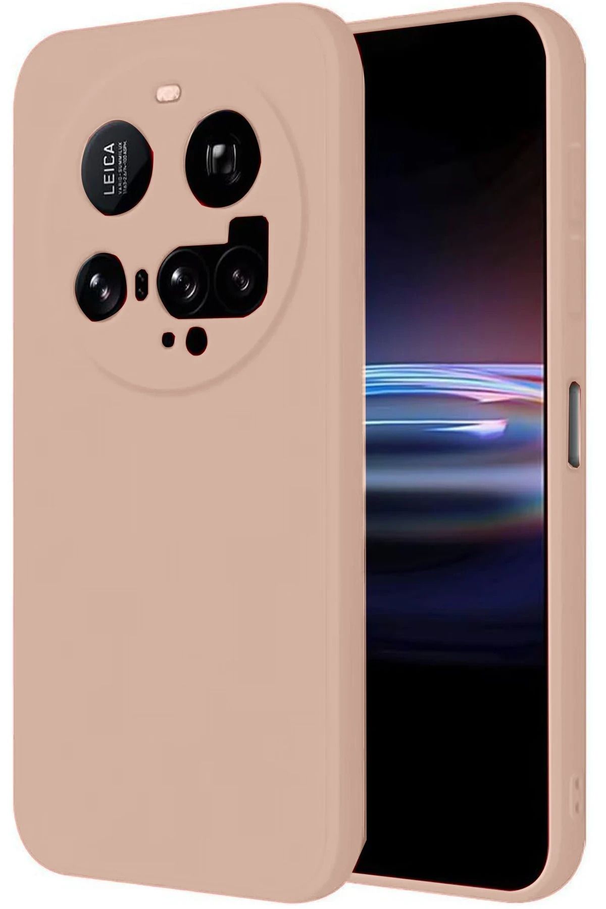 NewFace Xiaomi Mi 15 Ultra Kılıf Nano içi Kadife Silikon - Pudra YNSMR