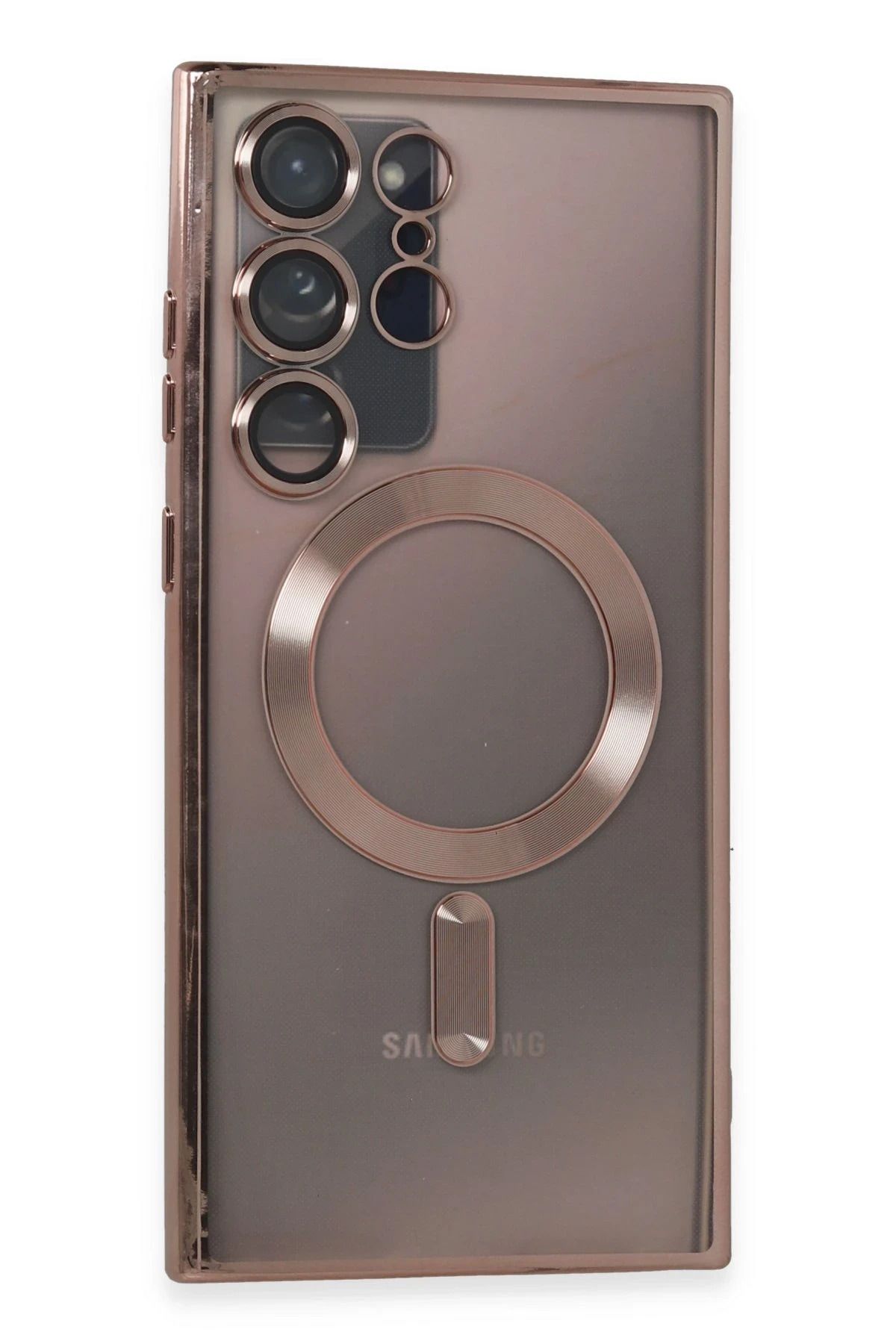 NewFace Samsung Galaxy Note 20 Ultra Kılıf Kross Magneticsafe Kapak - Rose YNSMR
