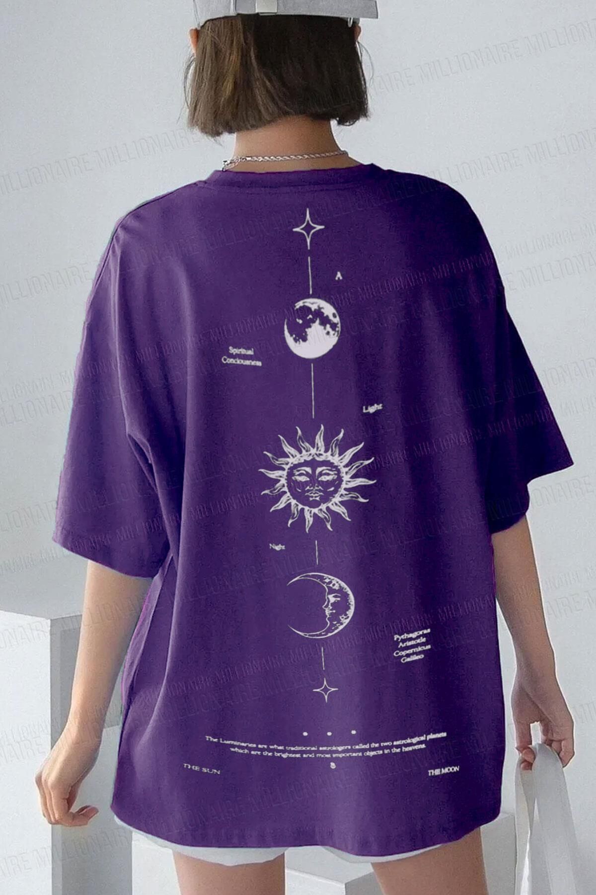 Tarzsokak Kadın The Moon Mor Bisiklet Yaka Oversize Salas