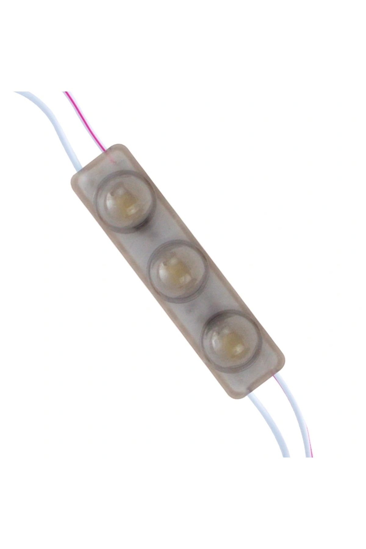 ALFA AKSESUAR 03 Modül Led 12v 1.5w Soğuk Beyaz Yanıp Sönen Parlak Tek Renk 2835 69 X 16 Mm Ip65 160-180lm 160 Derece