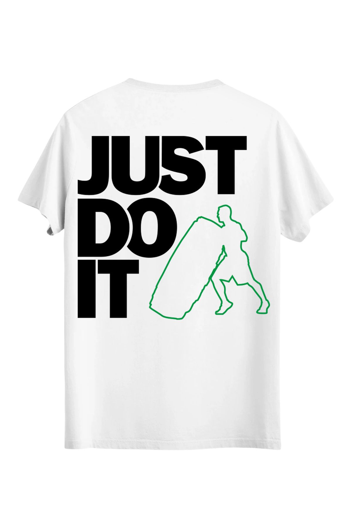 srcmarket Body, Gym Sporcularına Özel, JUSTDOIT Baskılı Unisex Tshirt