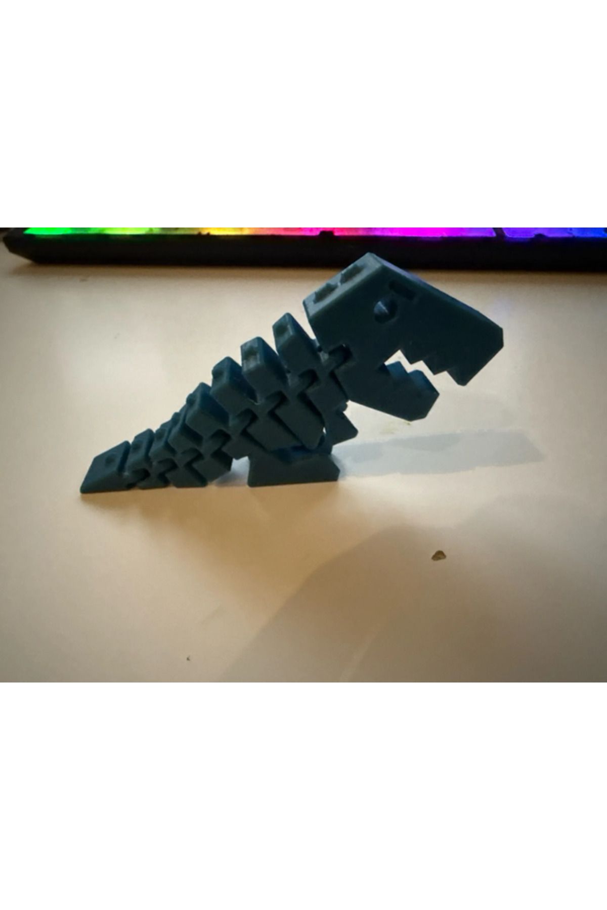TSC Hareketli Tyrannosaurus Rex Dinazor Modeli 12 Cm Ufak boy Sİyah Renk PLA MALZEME