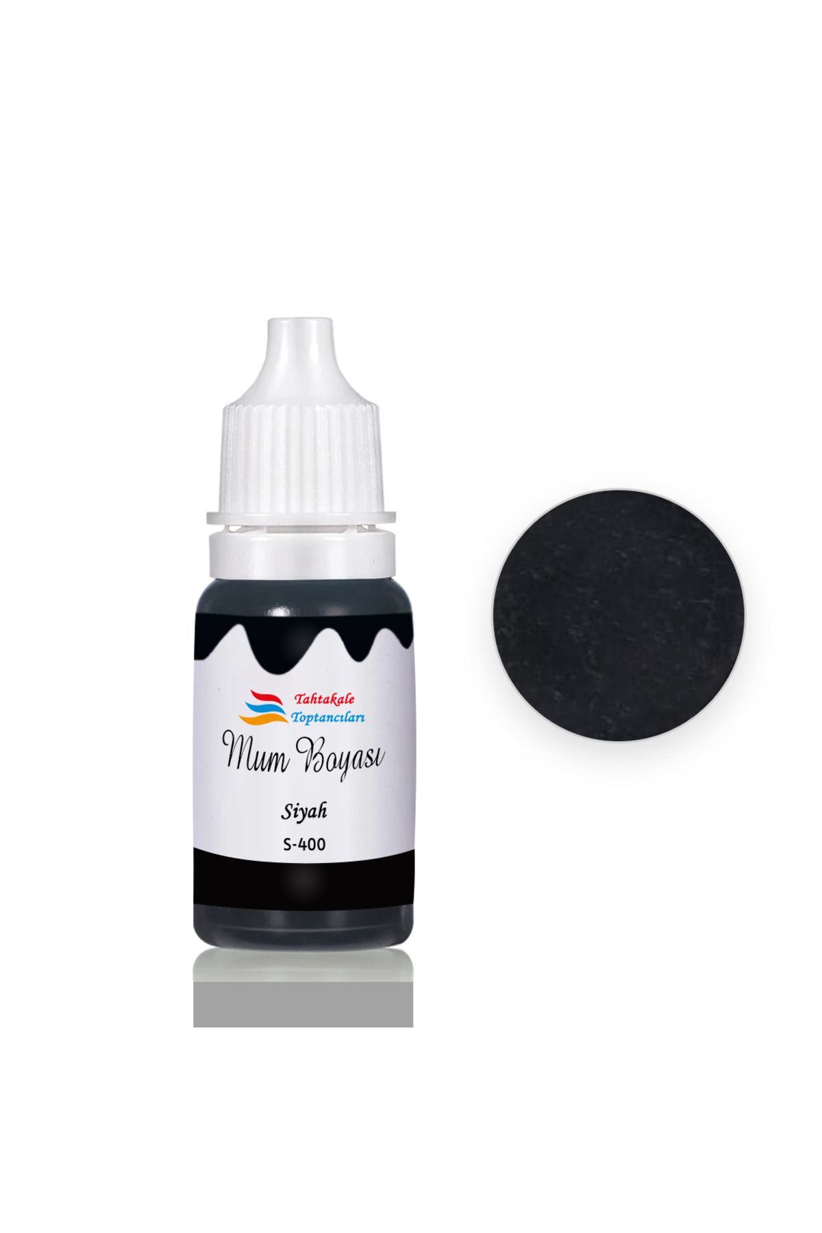 TT Tahtakale Toptancıları Mum Boyası Sıvı Pigment Boya 20 Ml Siyah -
