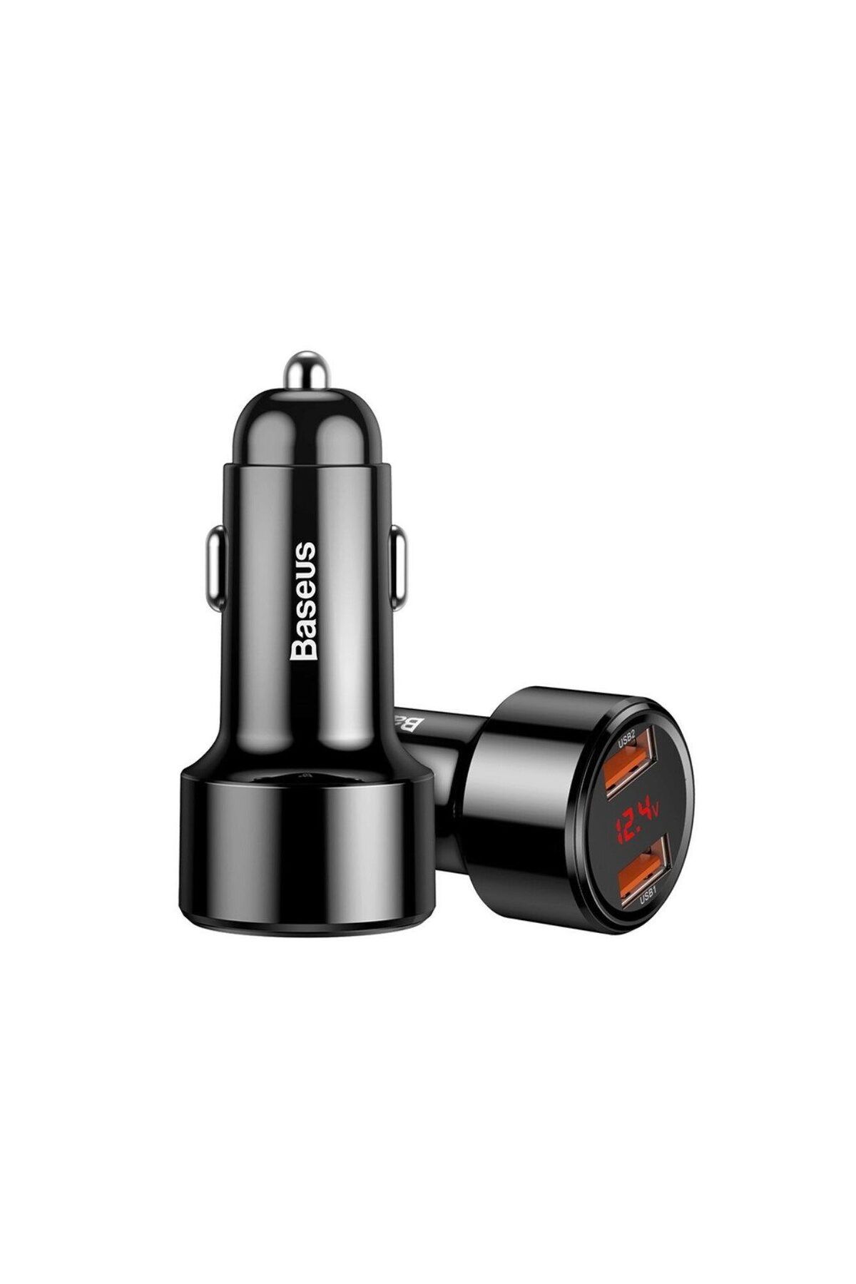 Baseus-Incarcator Auto Dual Magic Series Quick Charger Black (DIGITAL DISPLAY, OUTPUT 6A, 45W) 2