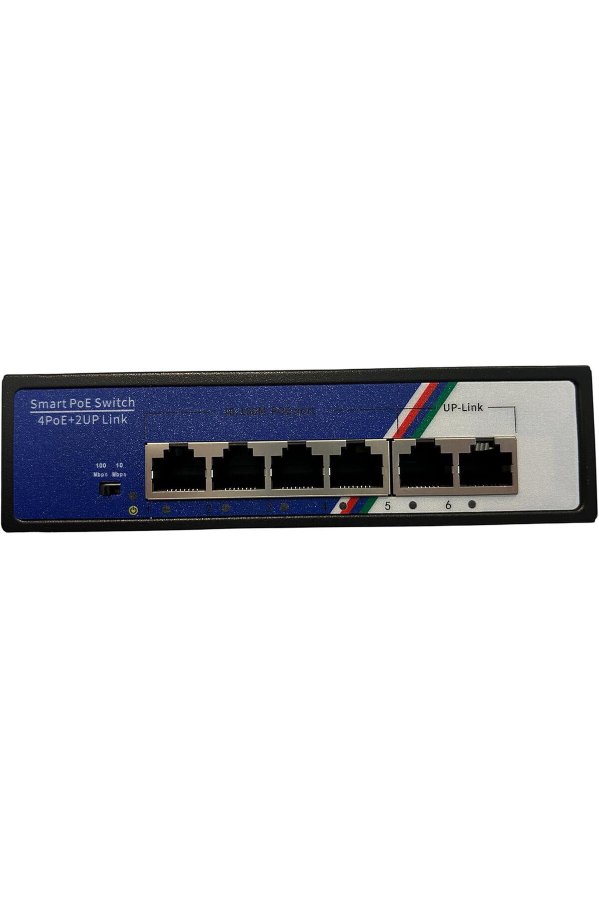yenibagshop S4 Kolay Kurulum Switch 4 Port PoE +2 Uplink 10/100Mbps