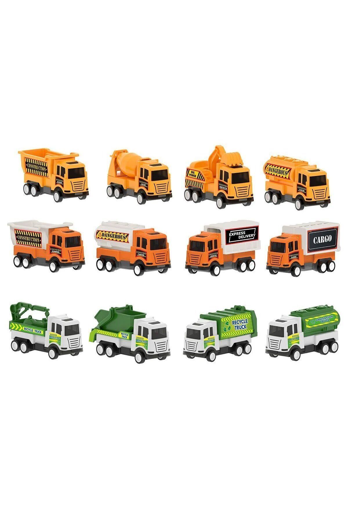 Aymir Ticaret 07 628 Çek Bırak Mini Kamyonlar İş Serisi (Adet)