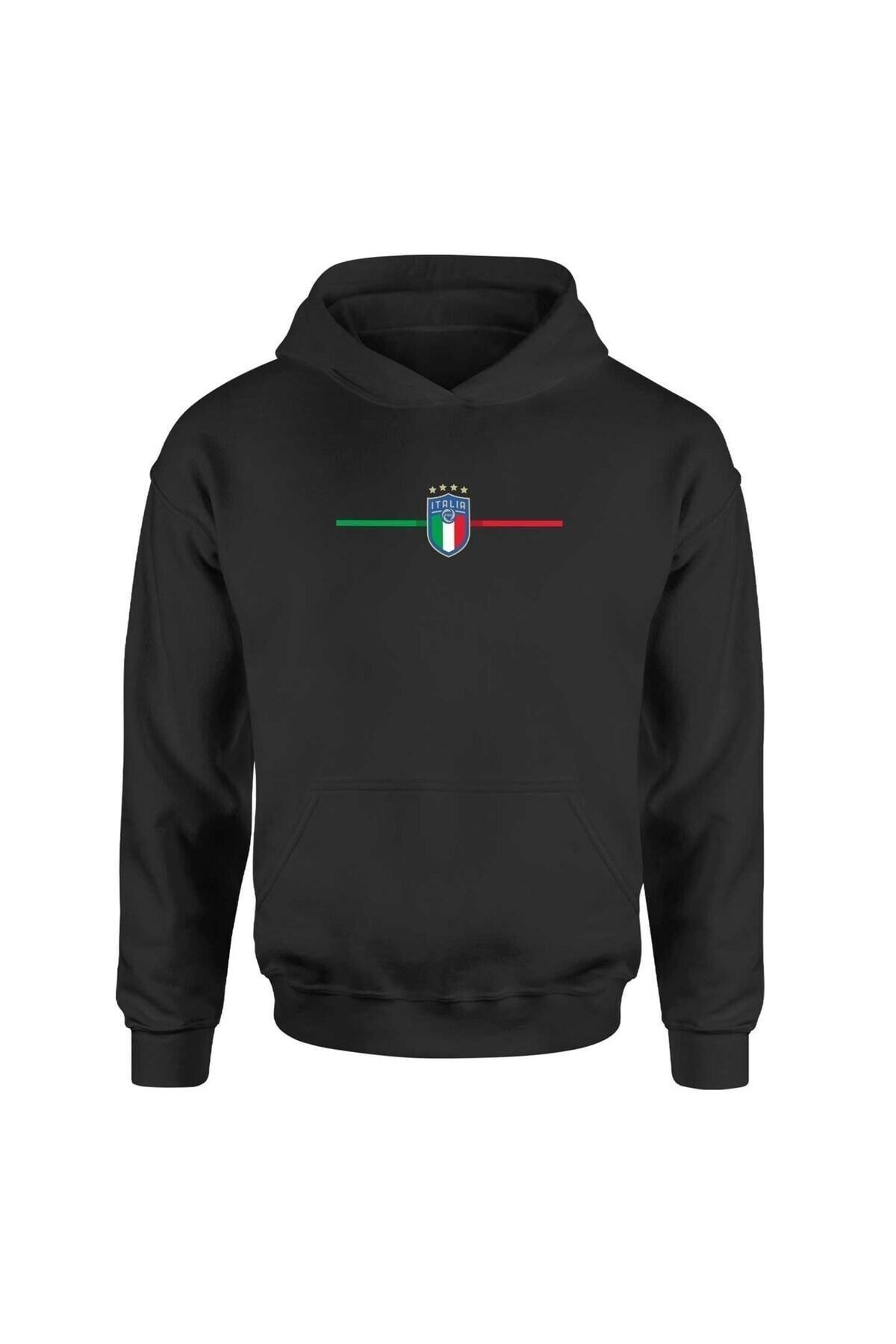 Pisa Art İtalya Siyah Hoodie