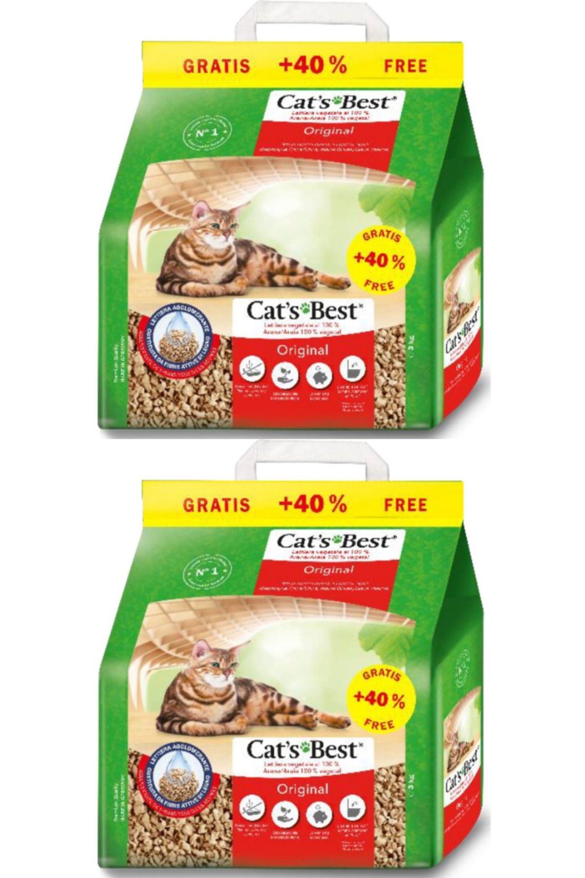 Cats Best Original Kedi Kumu 5+2 L (3 KG) - 2 Adet