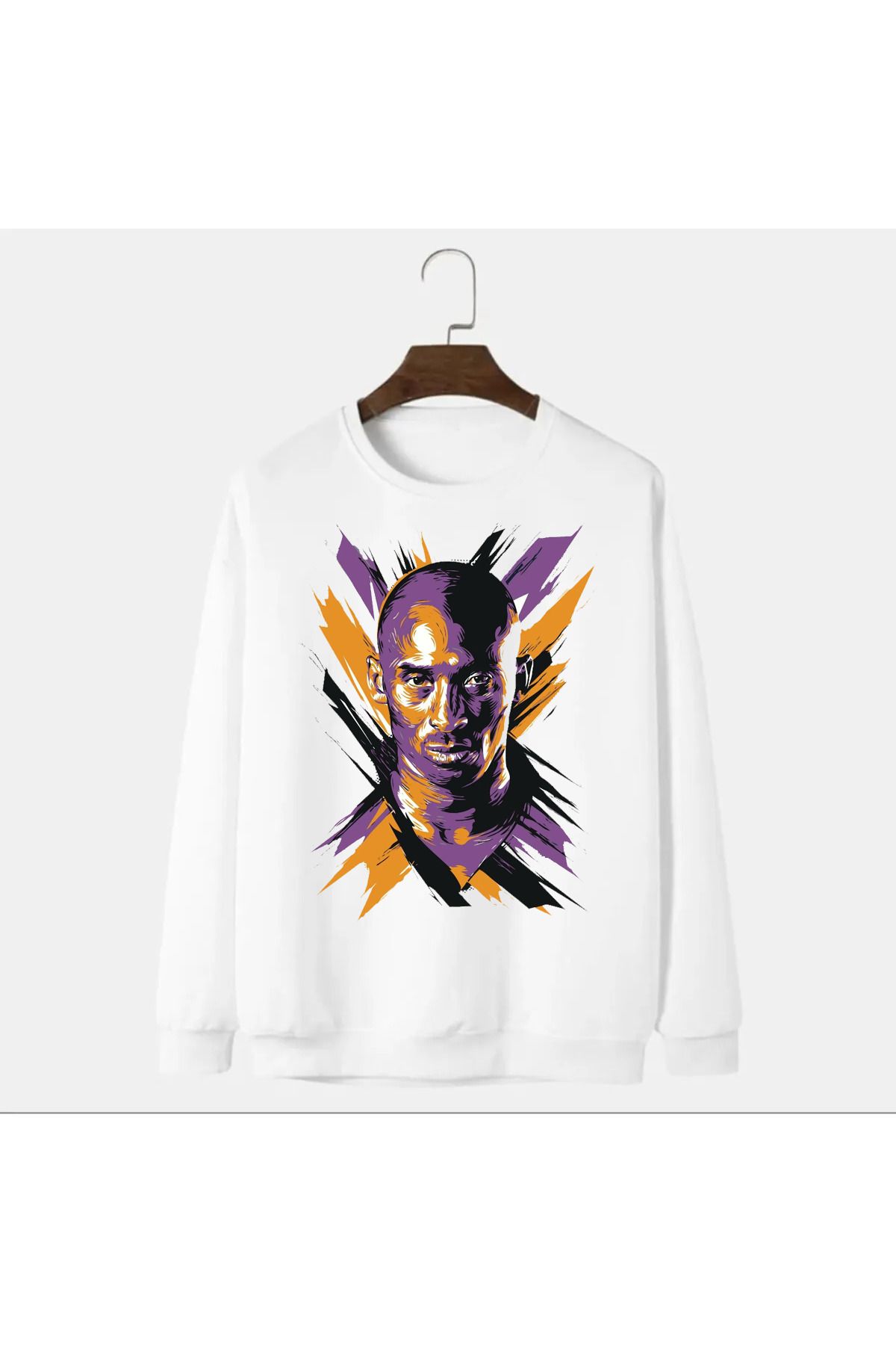 Pisa Art Kobe Bryant Özel Tasarım , Beyaz Unisex Premium, Çatlama Solma Yapmaz