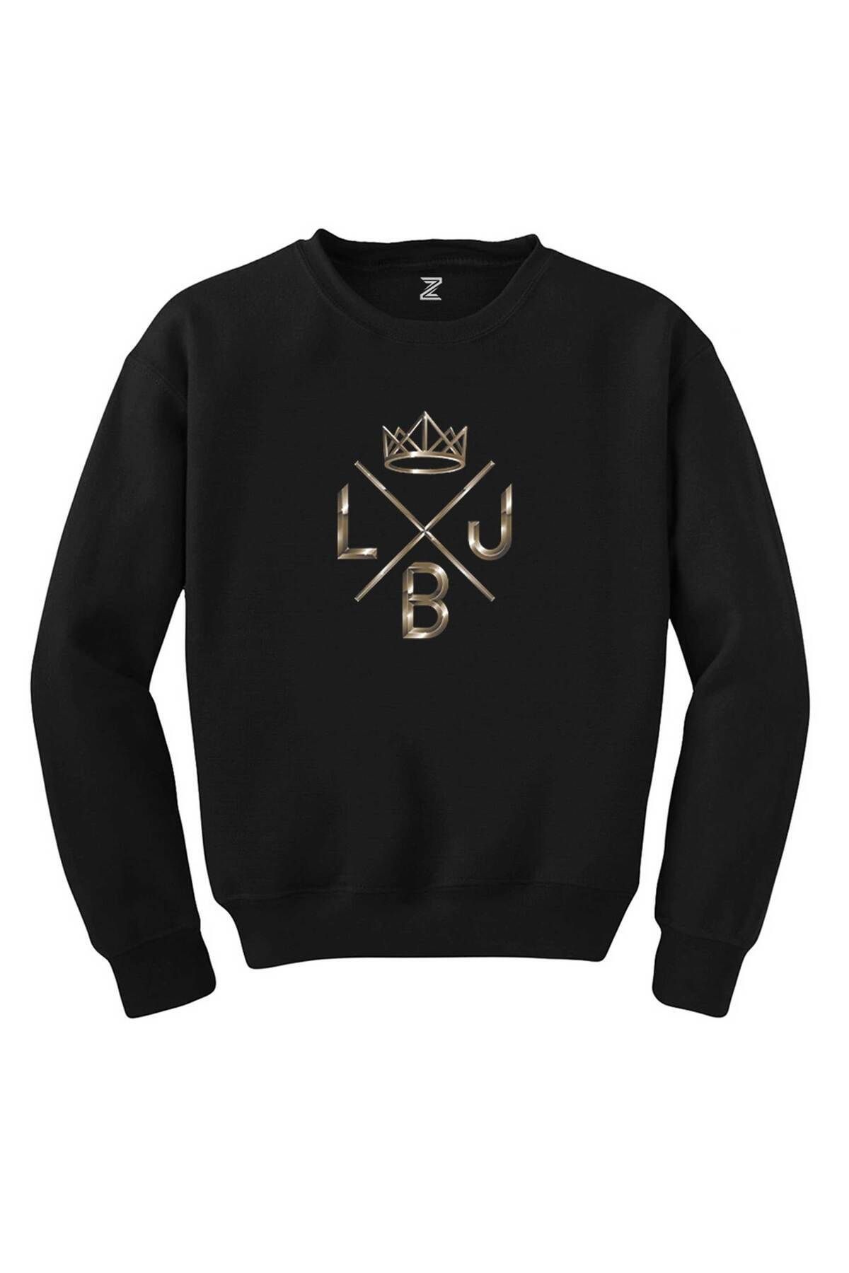 Pisa Art Lebron King logo Siyah Sweatshirt