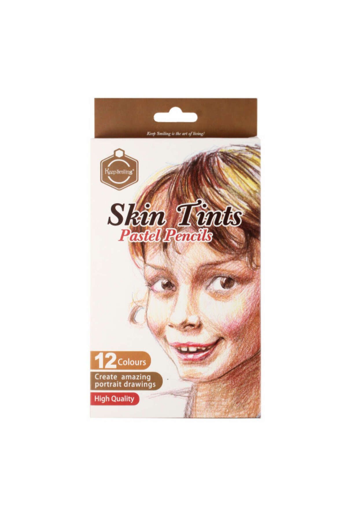 Keep Smiling Pastel Kalem Seti 12’li Ten Renkleri Skin Tones TB-1030