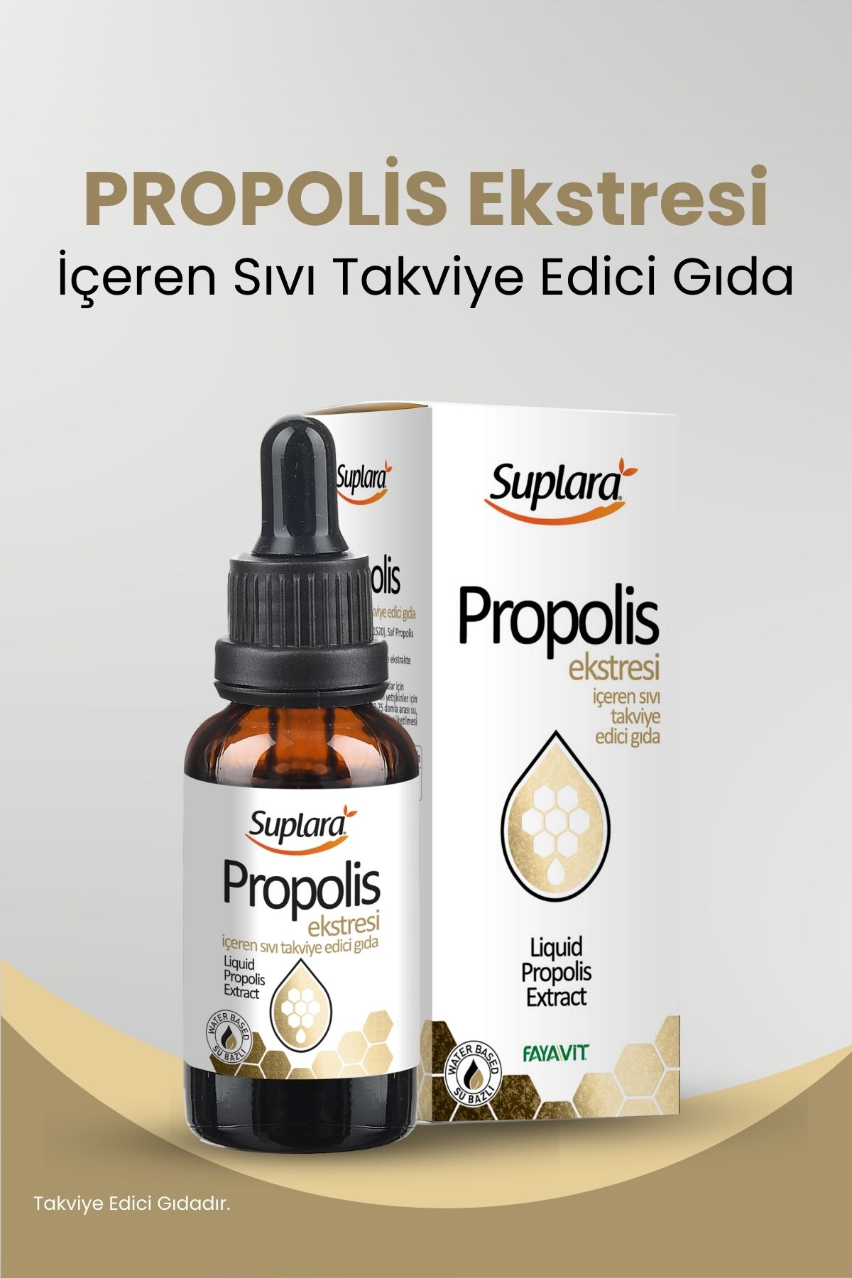 Suplara Propolis Ekstresi İçeren Sıvı Takviye Edici Gıda 30 ml