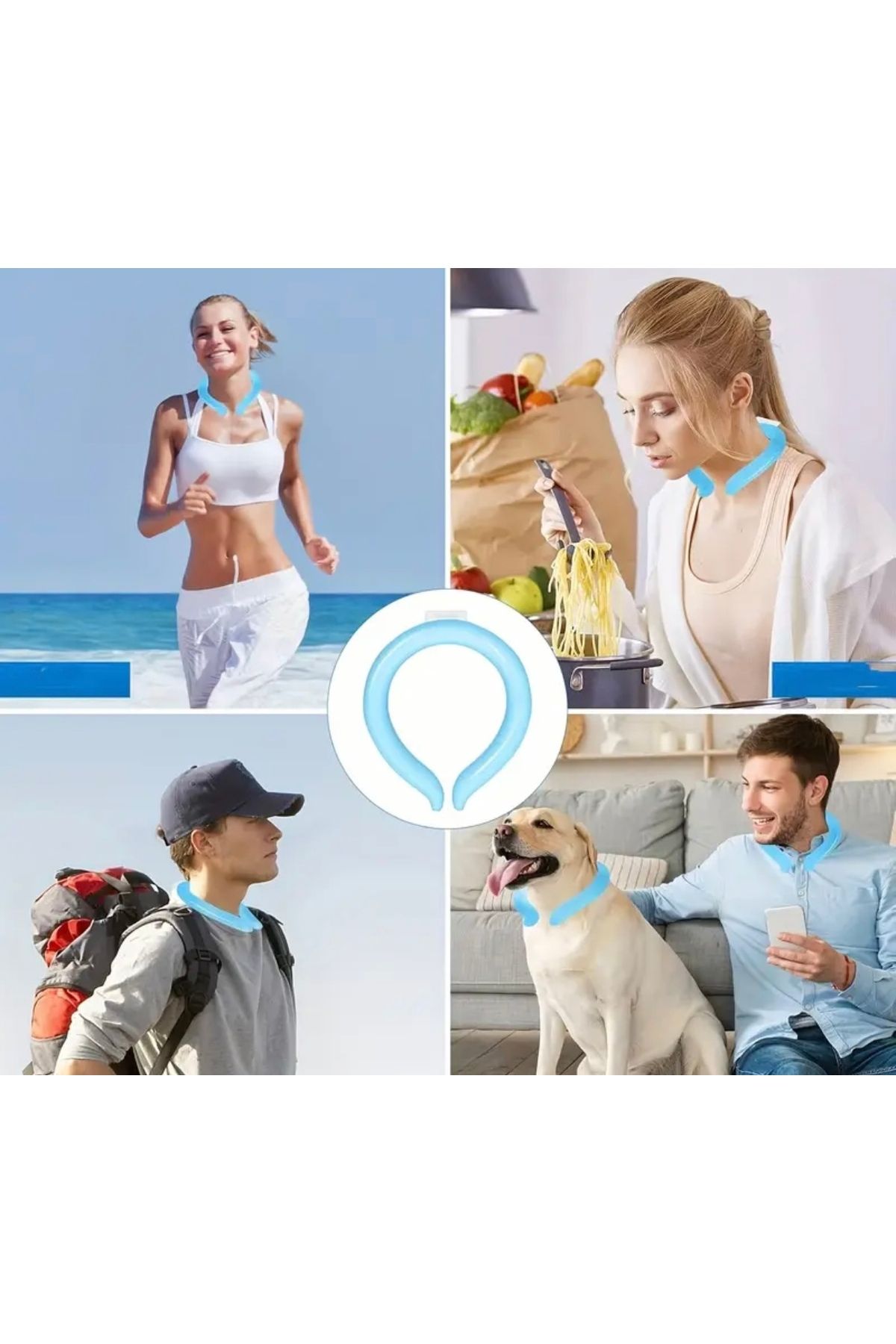 newaa butik 1 adet Soğutma Boyun için Yeniden Kullanılabilir İç Dış Mekan Boyun Soğutucusu Sıcak Hava