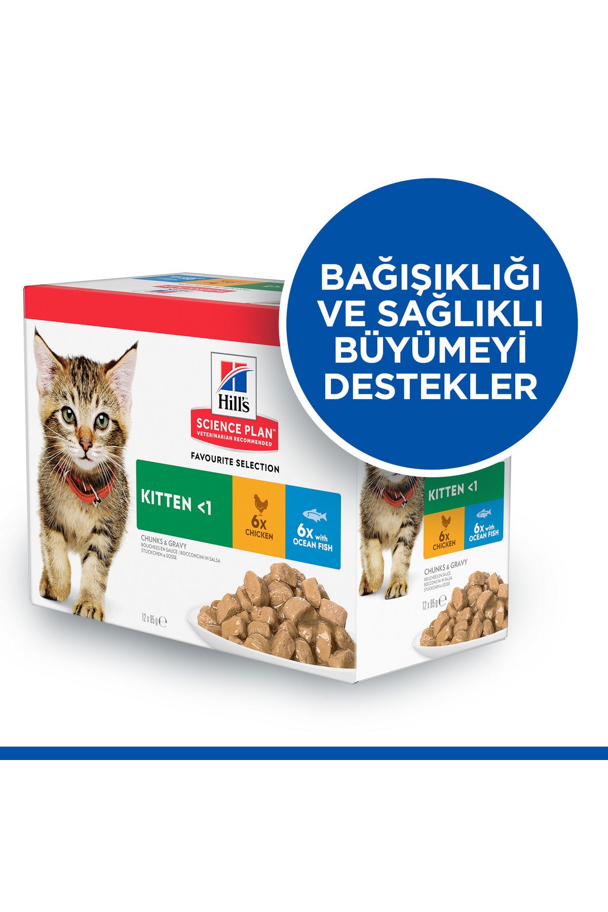 Hill's-SCIENCE PLAN Okyanus Balıklı Yavru Kedi Pouch 12X85g 7