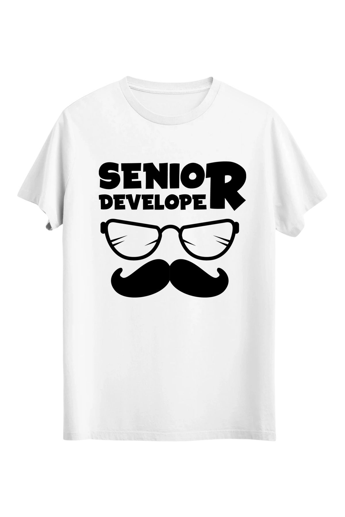 srcmarket Yazılımcılara Özel, Senior Developer Baskılı Unisex Tshirt