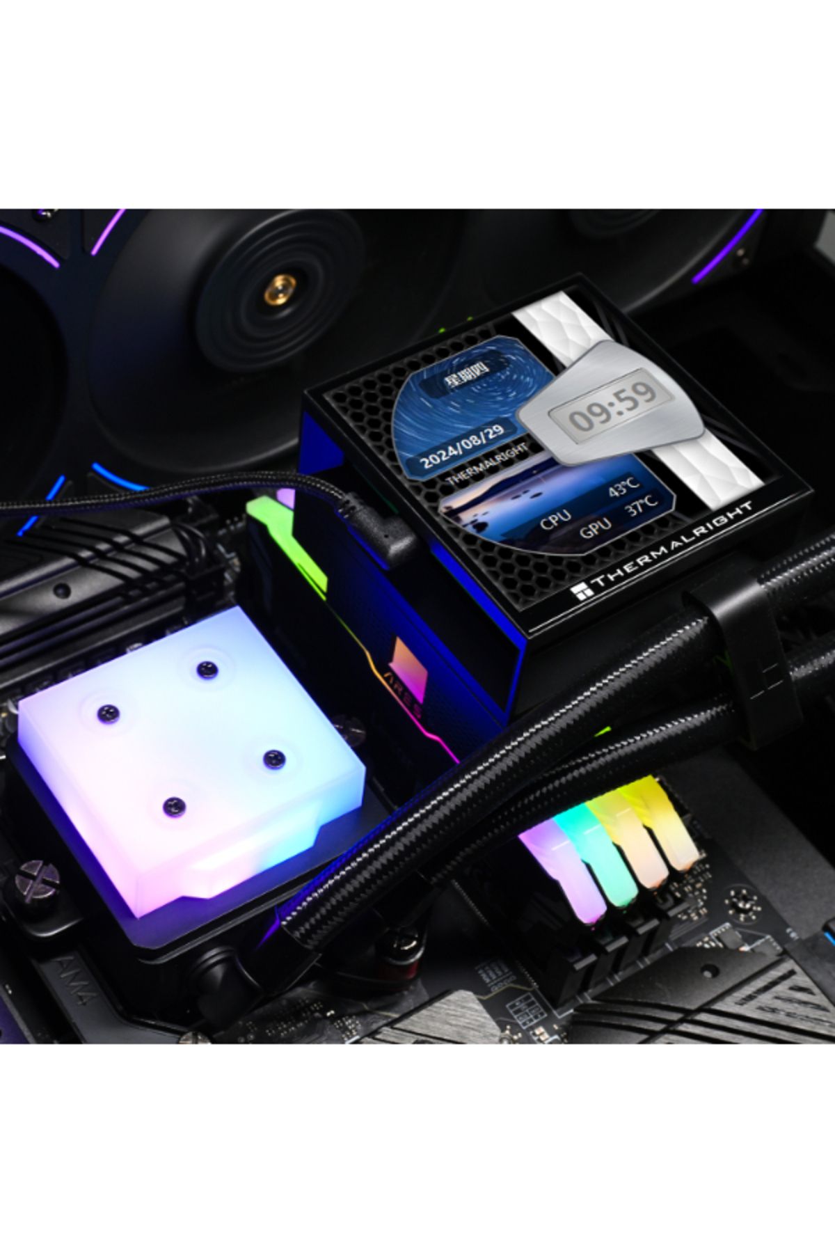 ThermalRight-Hyper Vision 360 UB With 4 inch screen Argb Black 7