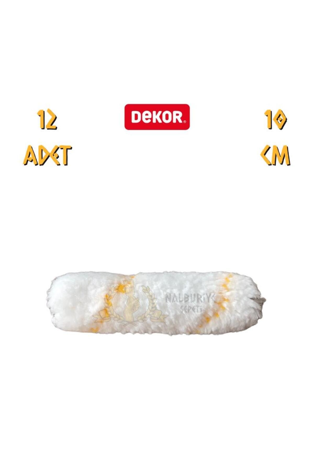 Dekor 2100 Eksport Parmak Boya Rulosu Yedek 10 Cm. - 12 Adet
