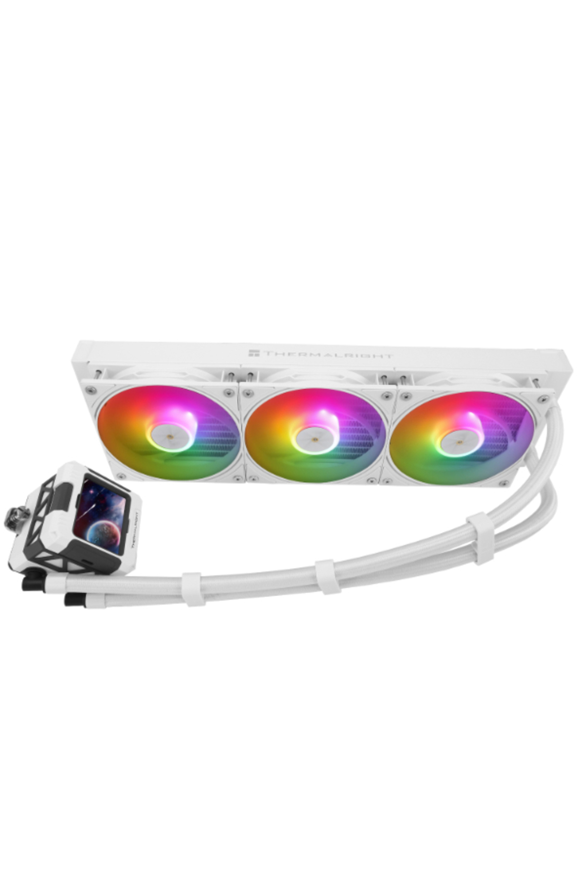 ThermalRight-Frozen Warframe 360 With 2.4 inch screen White Argb 3