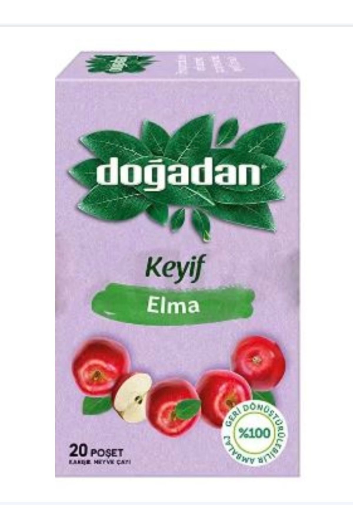 Doğadan bitki çayı 20 li paket elma