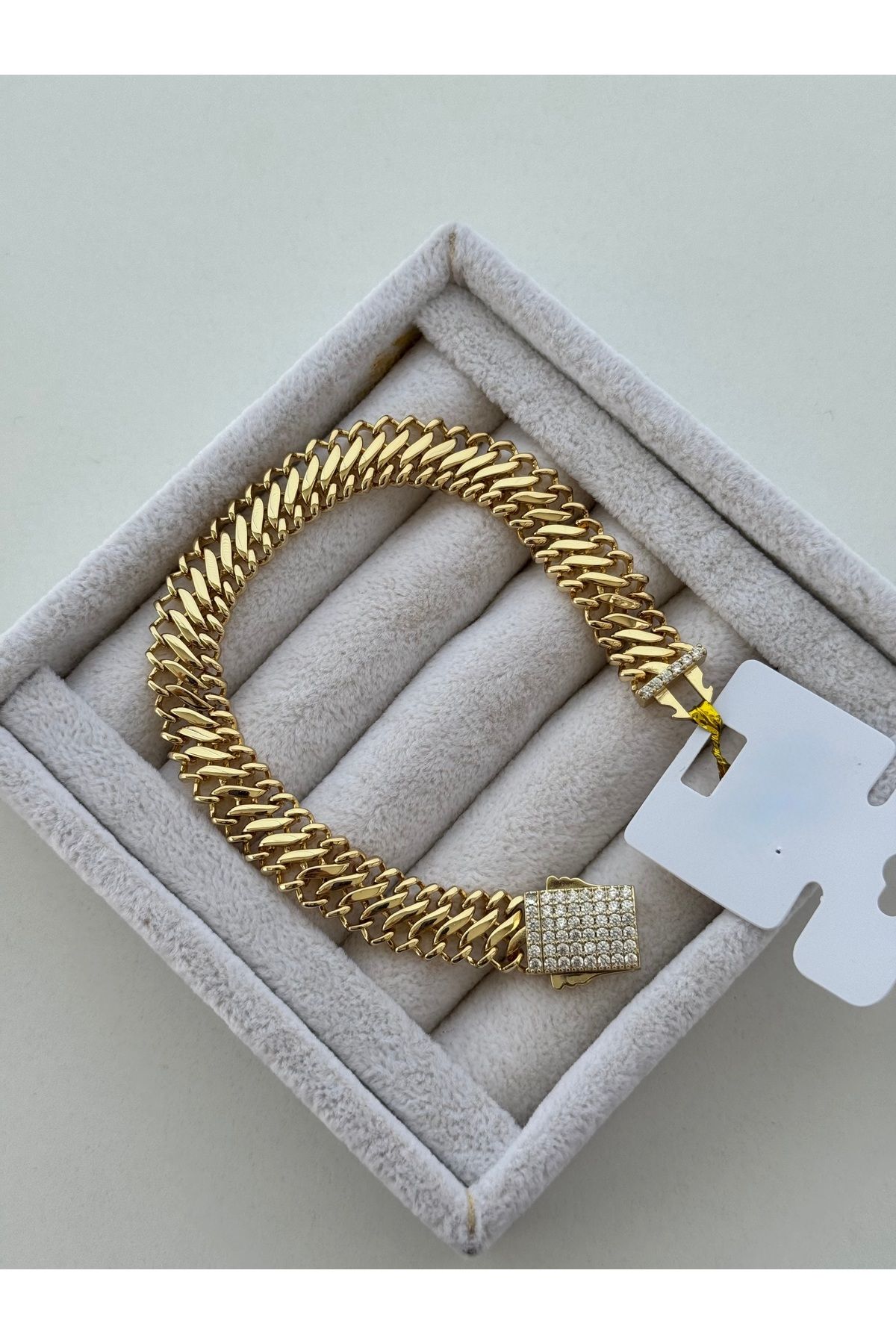 ADALYA ÇELİK 14K RENGİNDE GURMET MODEL BİLEKLİK