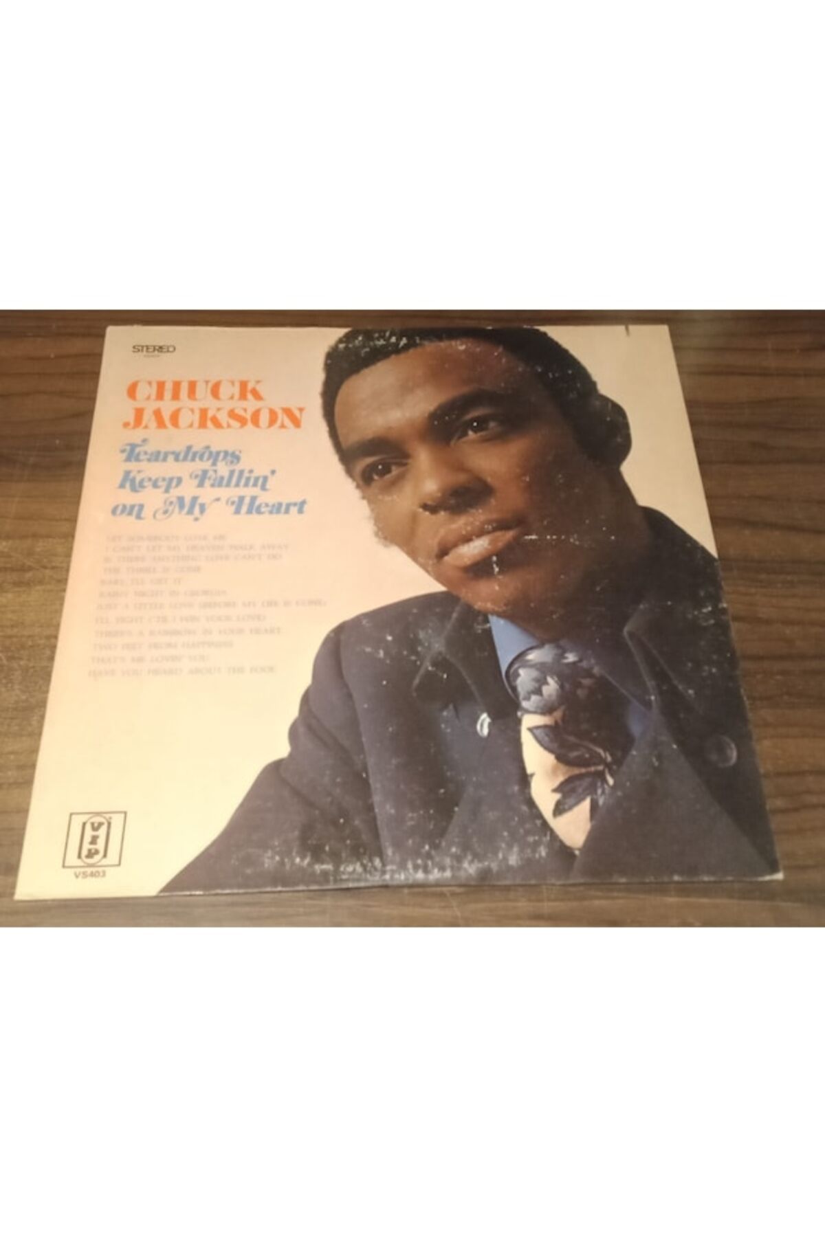 Ege Kitap ve Plak Evi Chuck Jackson - Teardrops Keep Fallin' On My Heart , Lp 1970 Soul