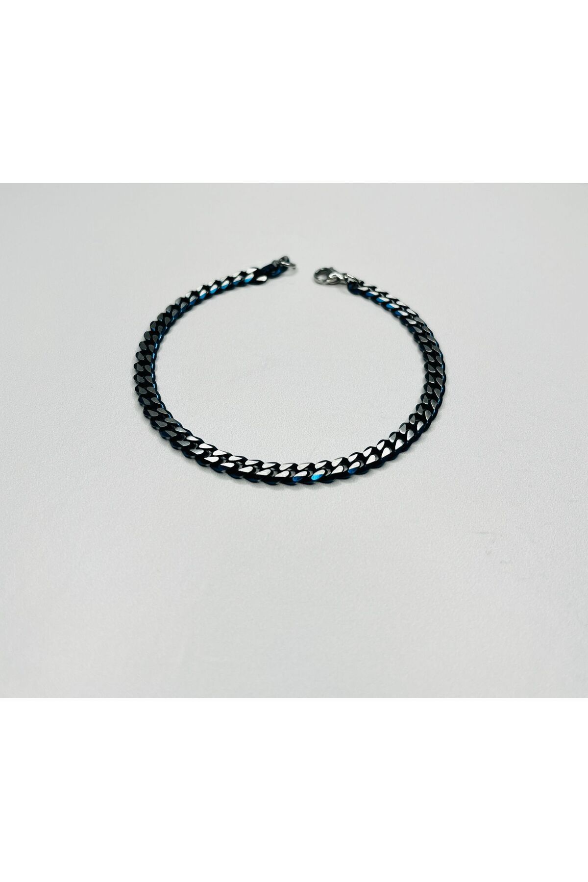 ASİN ACCESSORİES Ezme Zincir Bileklik (Erkek) - Çelik Bileklik