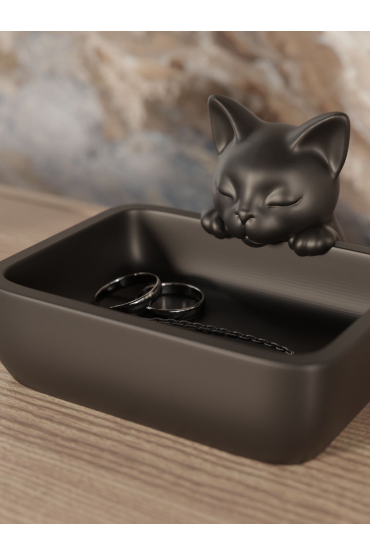 printastic Saklanan Kedi Cep Boşaltma Kasesi
