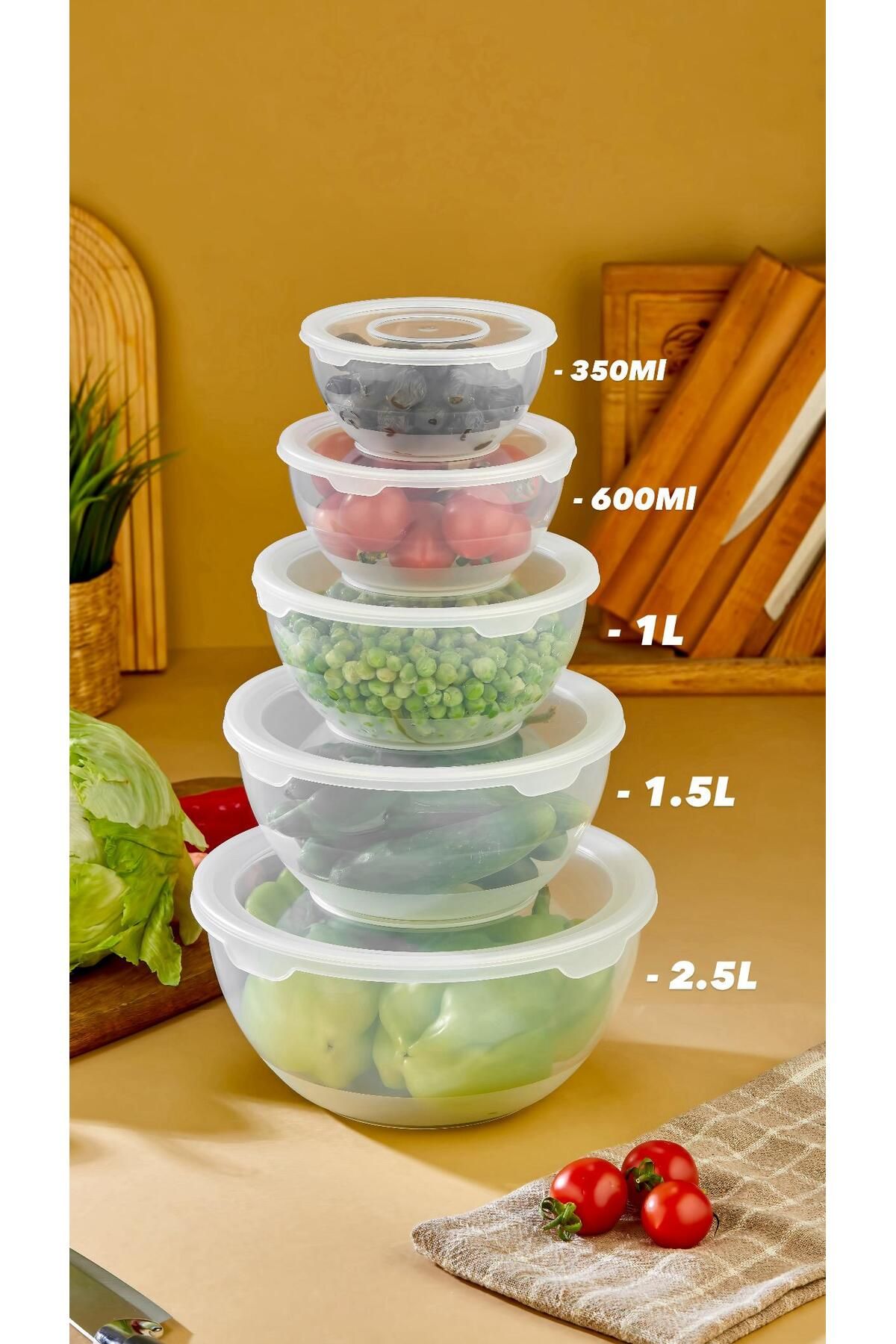 Mek life-Loop Storage Container Set of 5 3