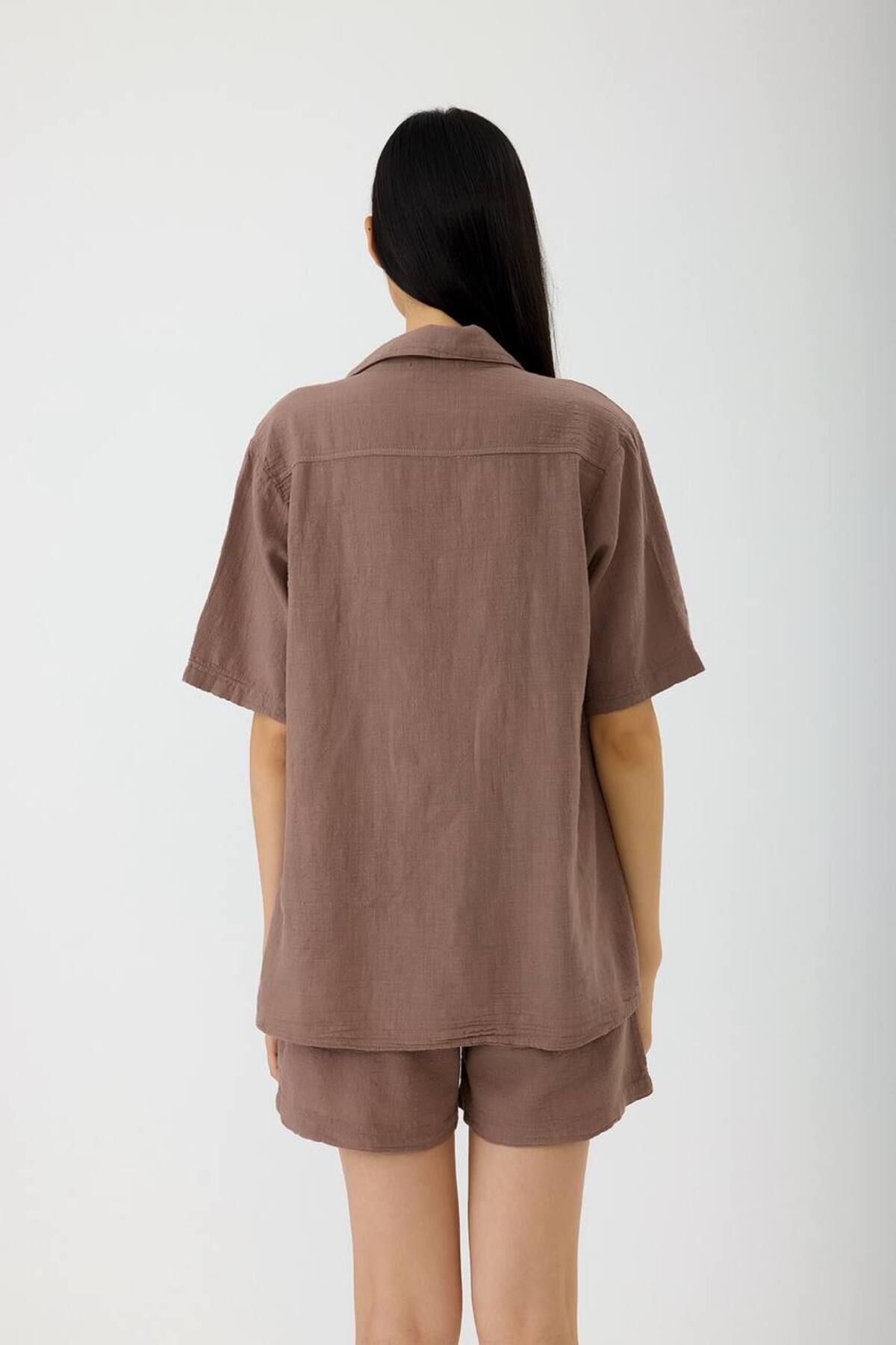 Butik Keten Şortlu Takım