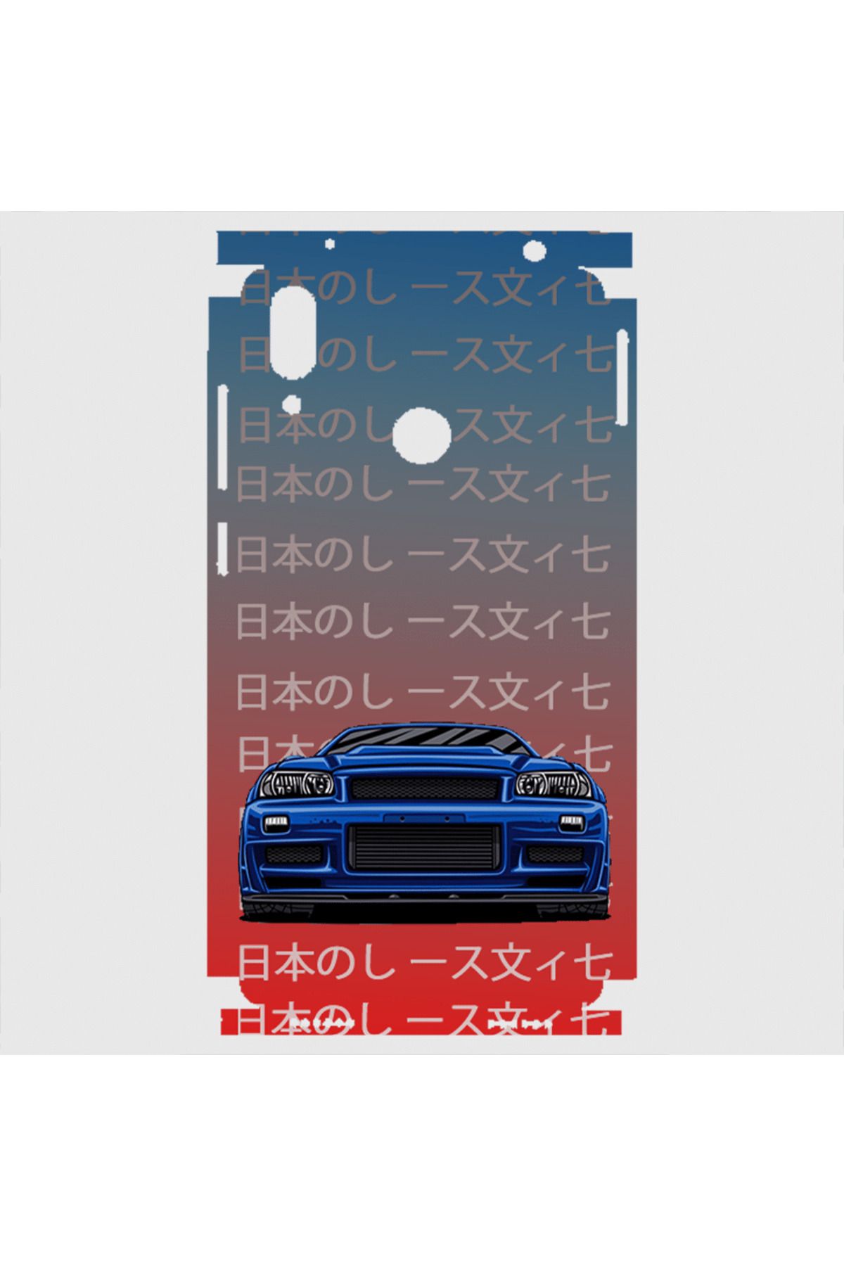 Royaleks Huawei Y7 2019 Telefon Kaplama - Skyline R34 JDM 2