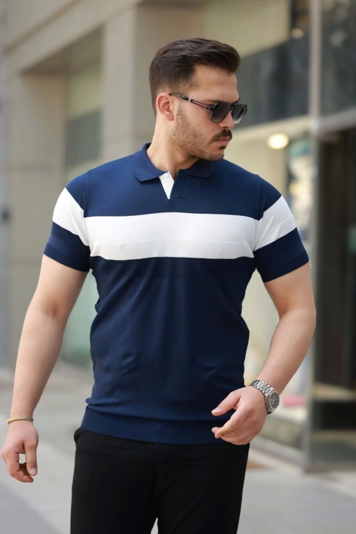 Butik Erkek Yakalı Kısa Kollu Tişört