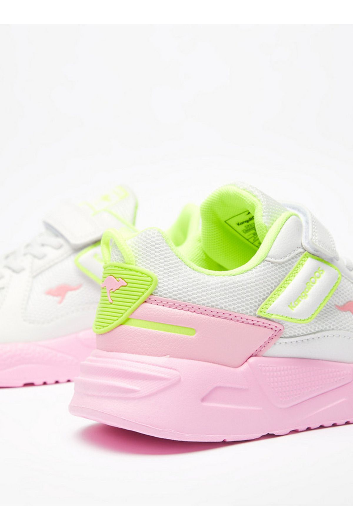 Kangaroos-Girls' Textured Walking Shoes with Hook and Loop Closure 3