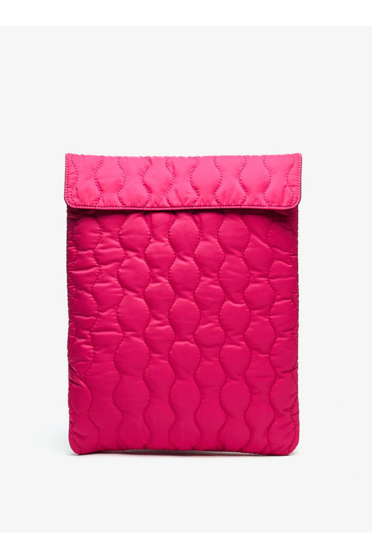 Shoexpress-Textured Pouch with Flap Closure 1