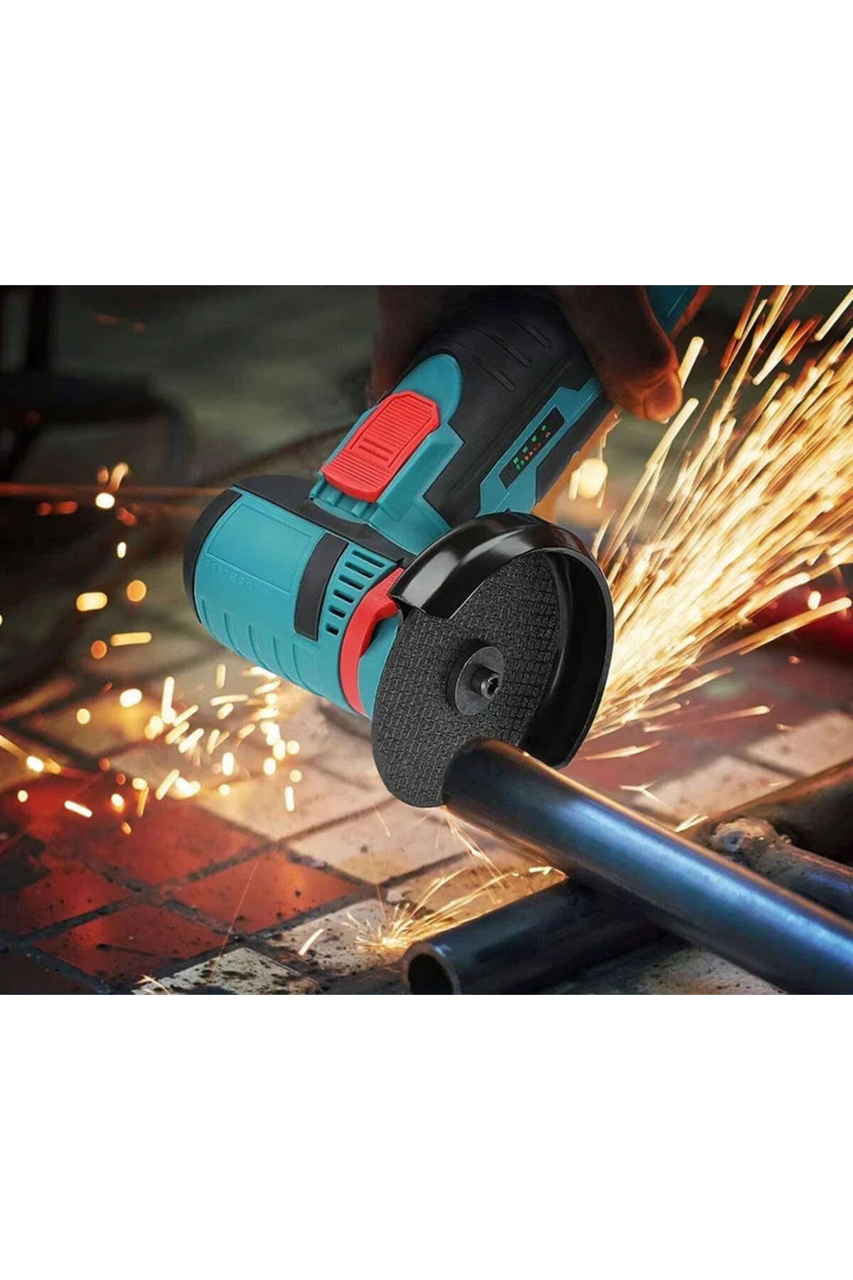 esimplu-Mini Polizor Flex Unghiular Portabil, eSimplu®, 2 Acumulatori, 1500W, 19500 rpm, 10 Discuri Incluse 8