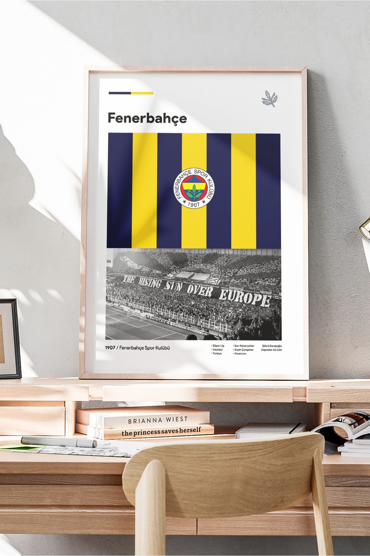 Sürpriz Vakti Tribün Ruhlu Poster Tasarımı — Fenerbahçe’ye Özel Minimalist Poster