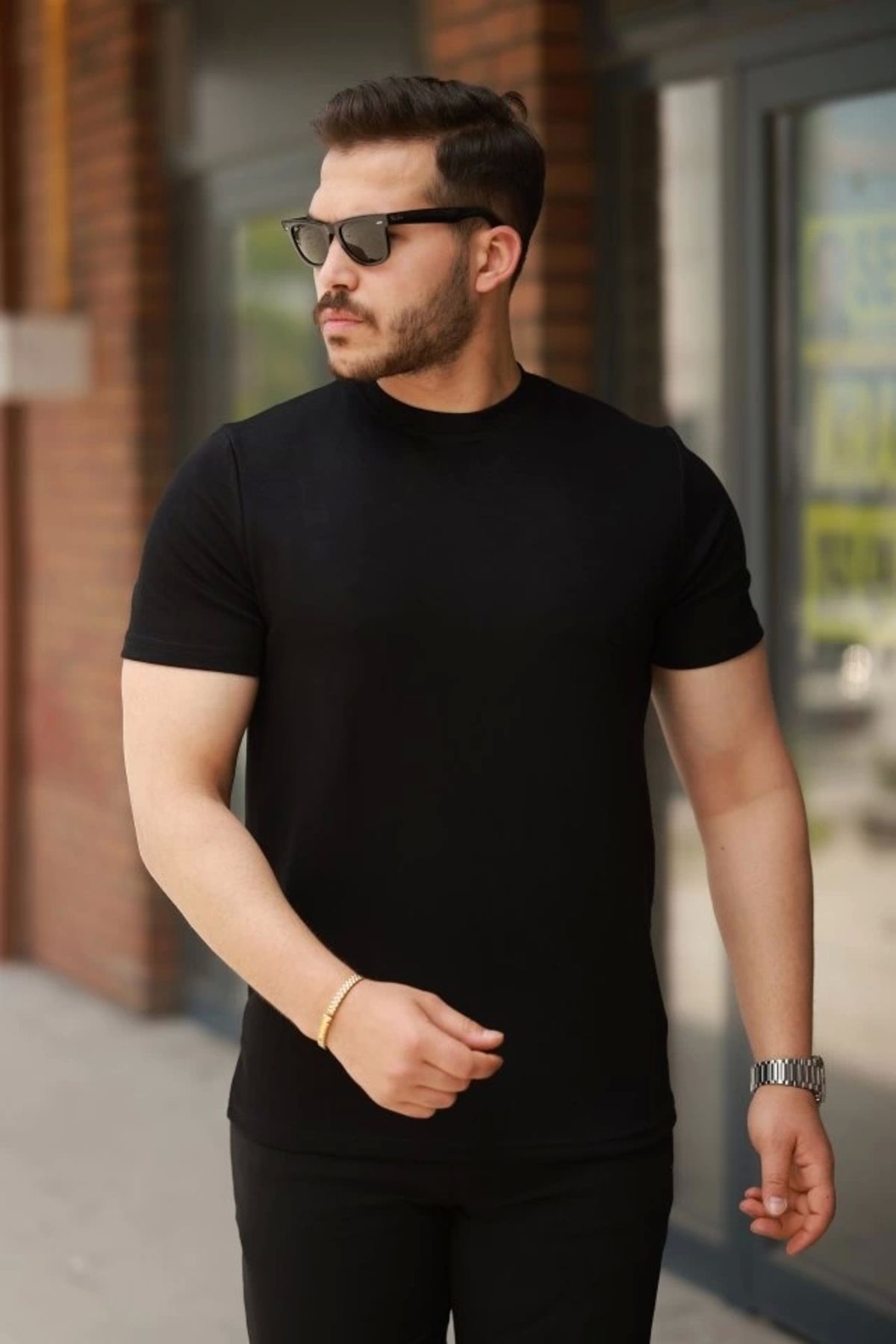 Butik Erkek Basic Kısa Kollu Tişört