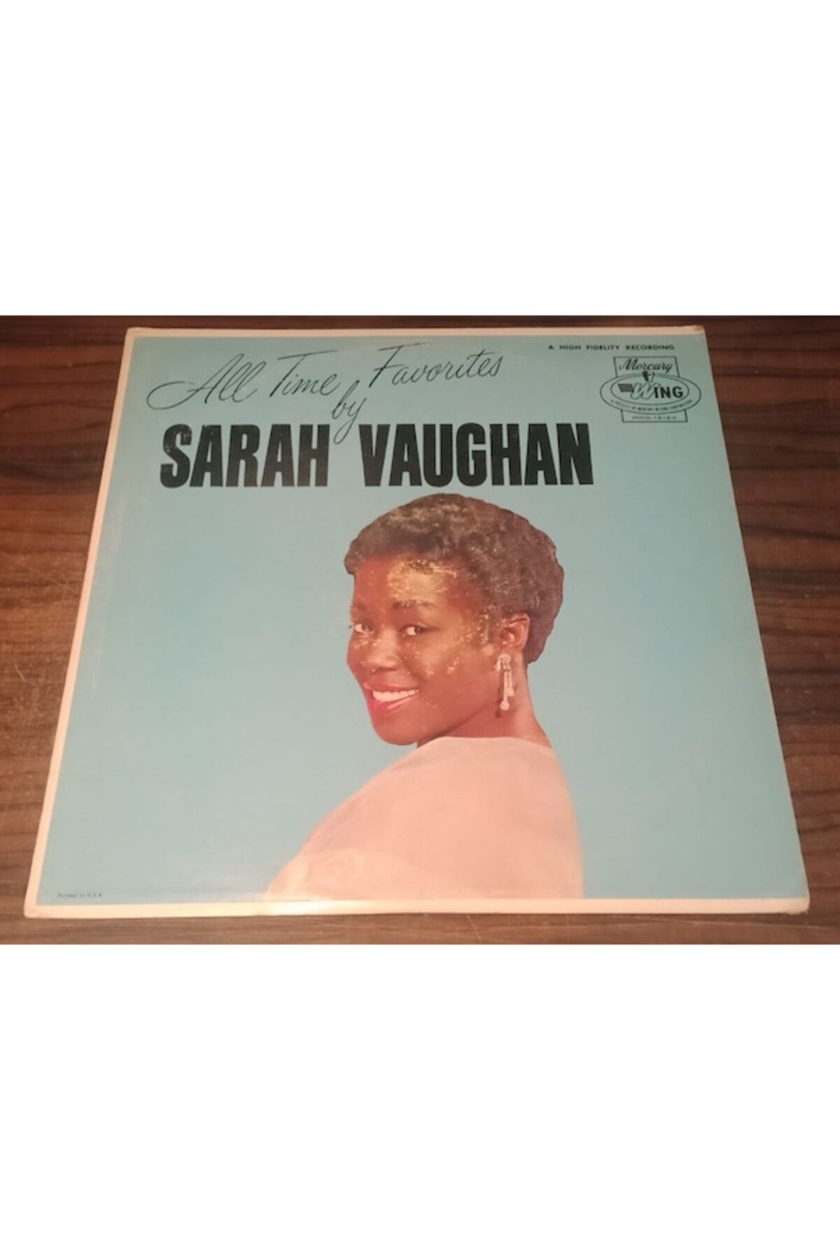 Ege Kitap ve Plak Evi Sarah Vaughan - All Time Favorites By , Lp 1963 Vocal Jazz