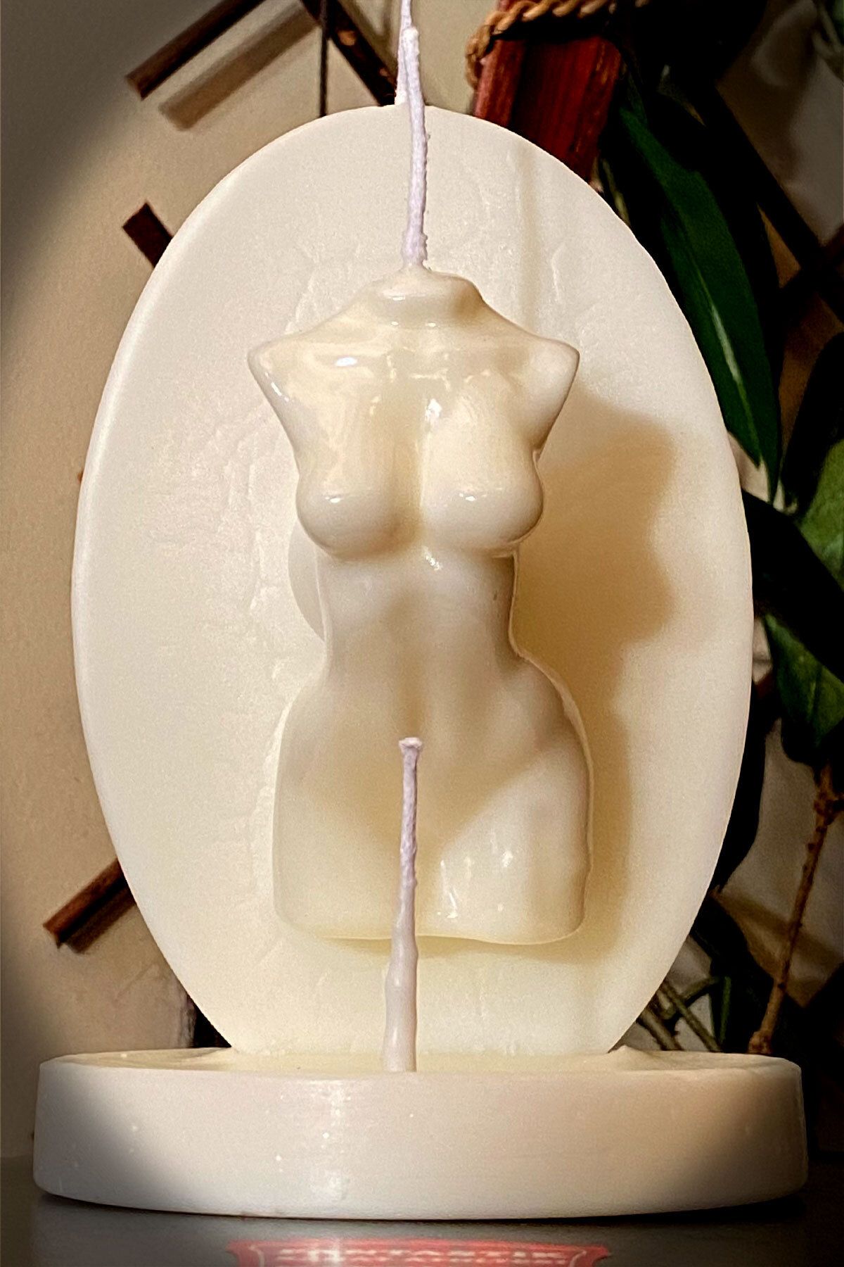 FANTASTİK SANAT ATÖLYESİ Mystique Siluet Mum | 3 Fitilli Işık Oyunu | Lüks Dekoratif Aksesuar | Dekoratif Hediyelik