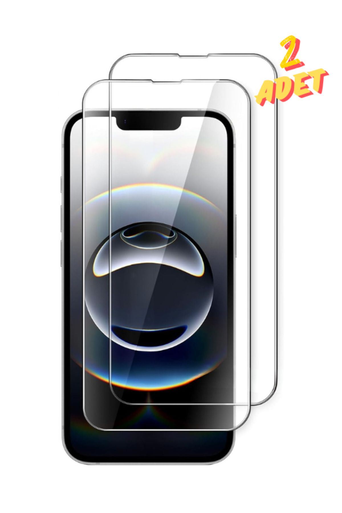 EVAX 2C iPhone 16e (2025) Uyumlu 2 Adet 9H Sert Temperli Cam Ekran Koruyucu