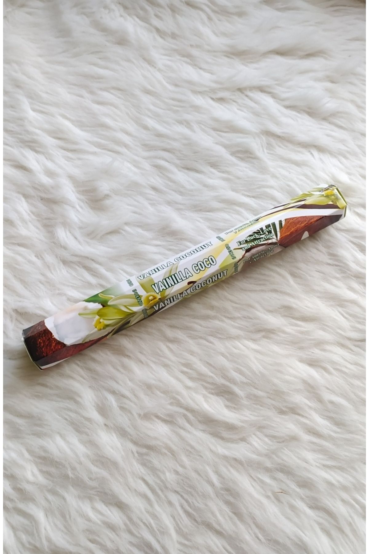 Darshan Incense 20 Adet Vanilya Coconut Vanilya Hindistan Cevizi Çubuk Tütsü Darshan