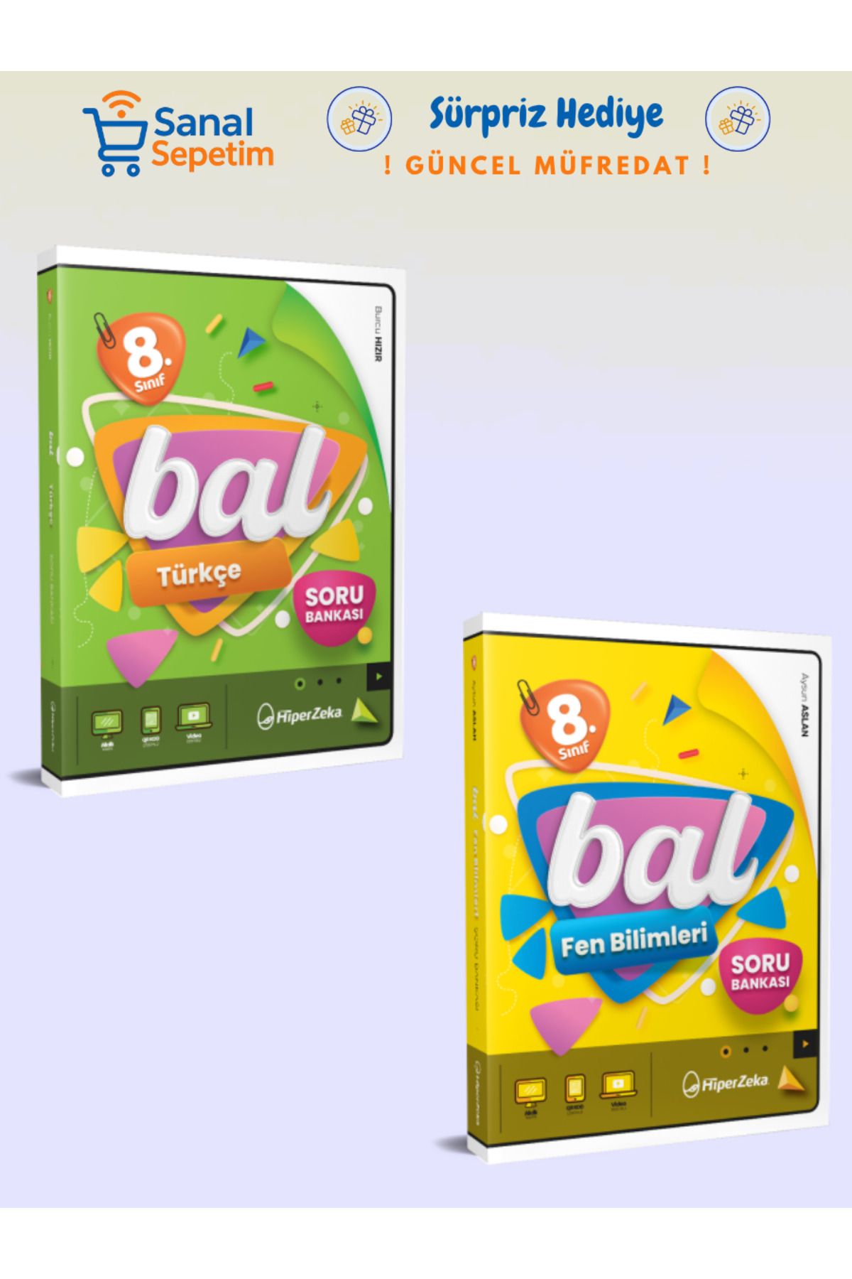 hiper zeka 8. Sınıf BAL Türkçe - Fen Bilimleri Soru Bankaları SET