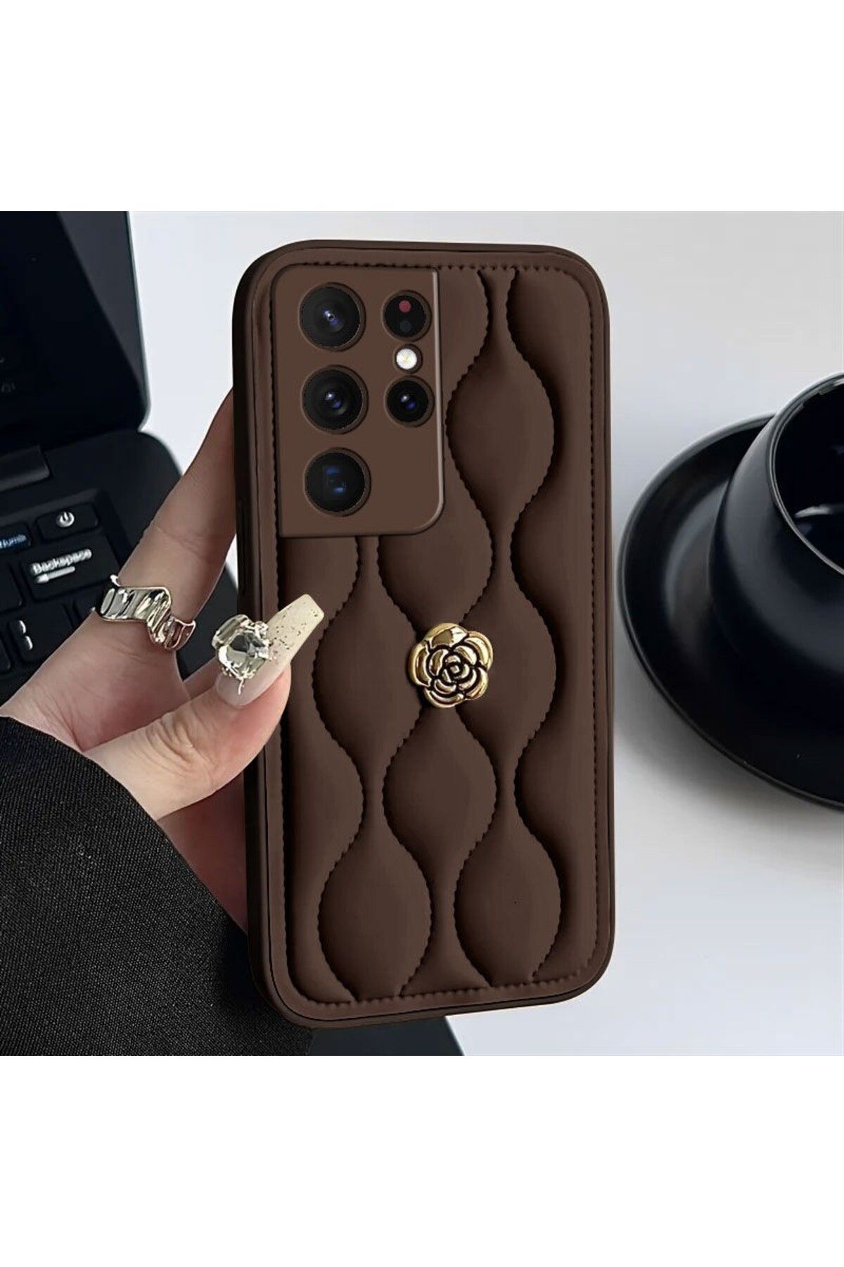 Zebana Samsung Galaxy S25 Ultra Uyumlu Zebana Camellia Kılıf