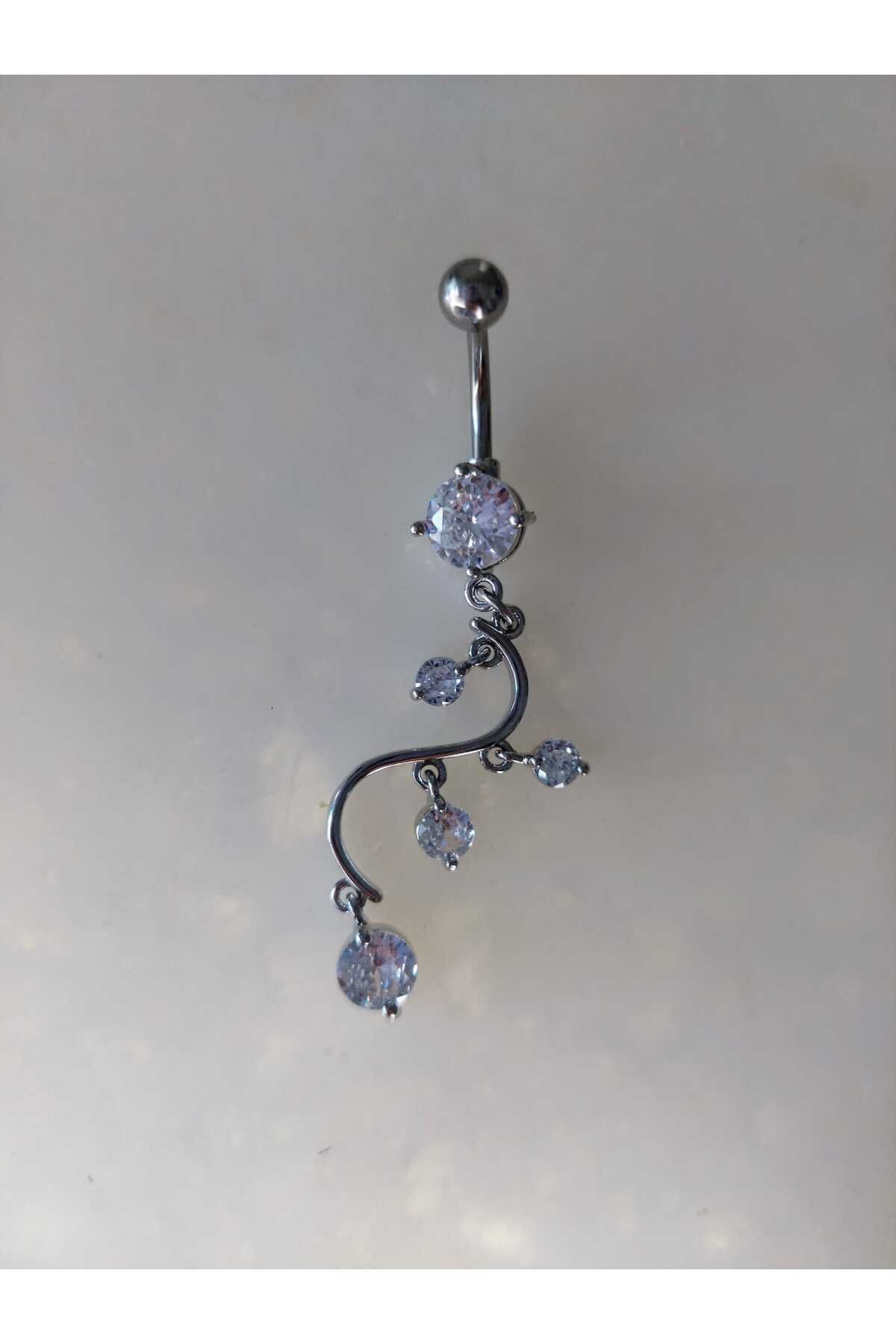 Butik piercing taşlı sallantılı
