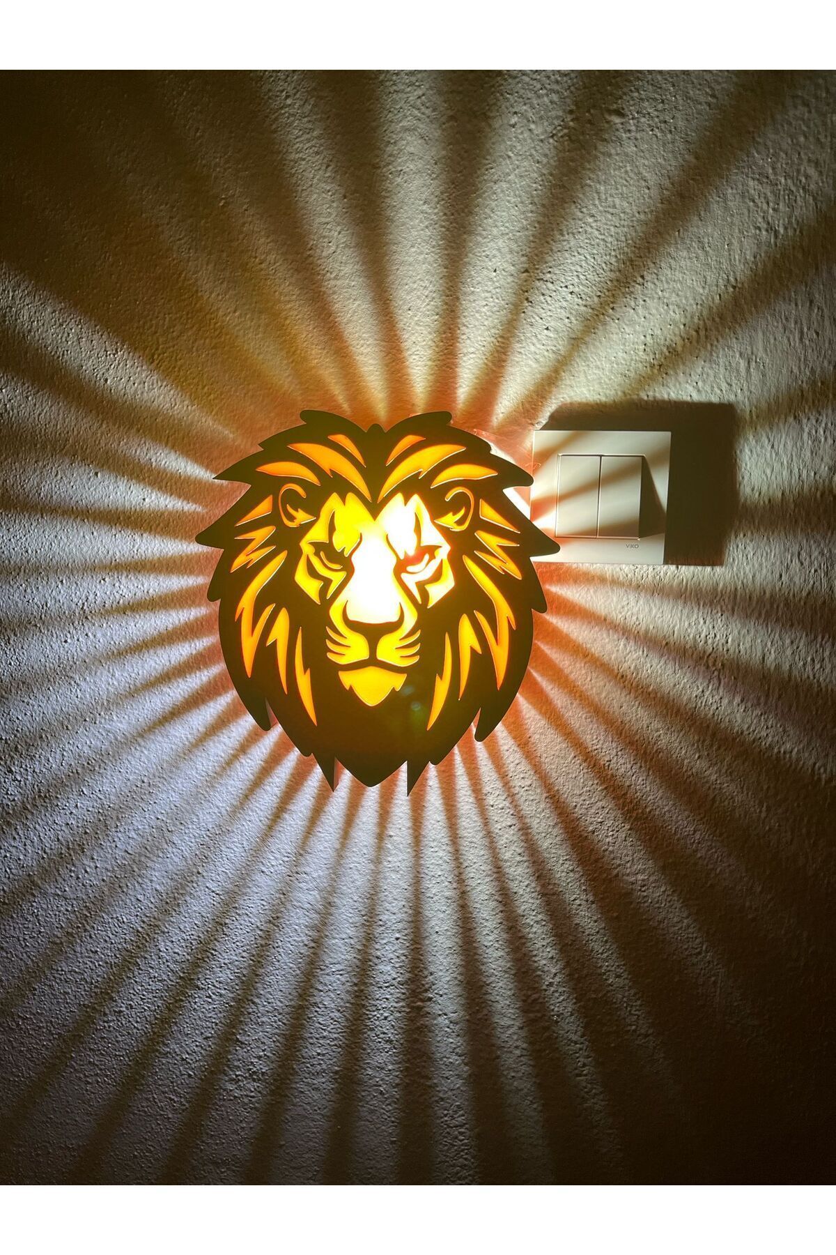 SerenityHaven ASLAN FİGÜRLÜĞÜ GECE LAMBASI