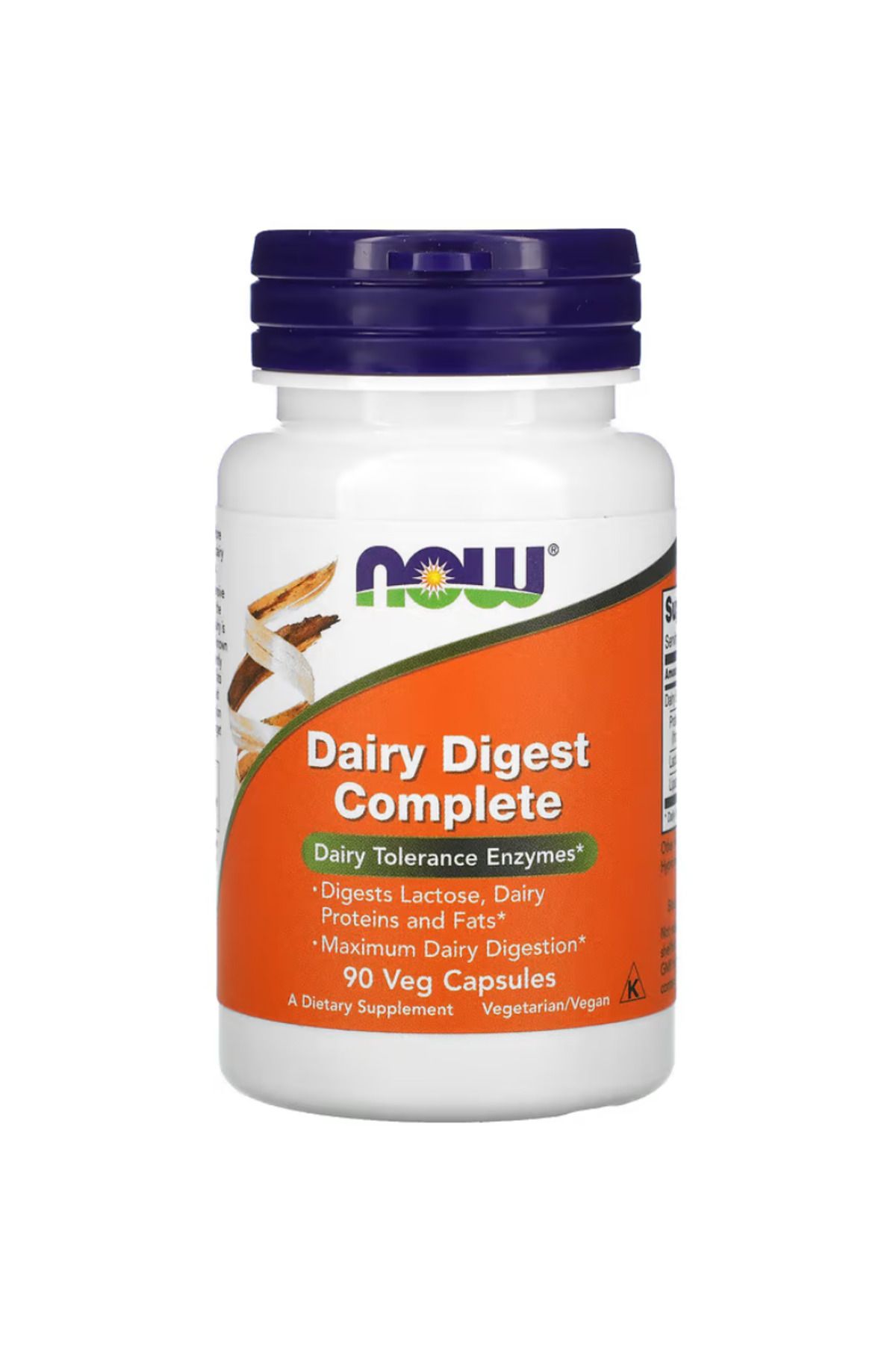 Now Foods , Dairy Digest Complete, 90 Veg Capsules