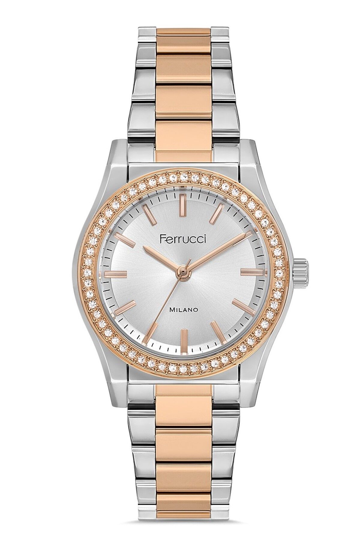Ferrucci KADIN KOL SAATİ FC102403411M.04640003 GÜMÜŞ-ROSE