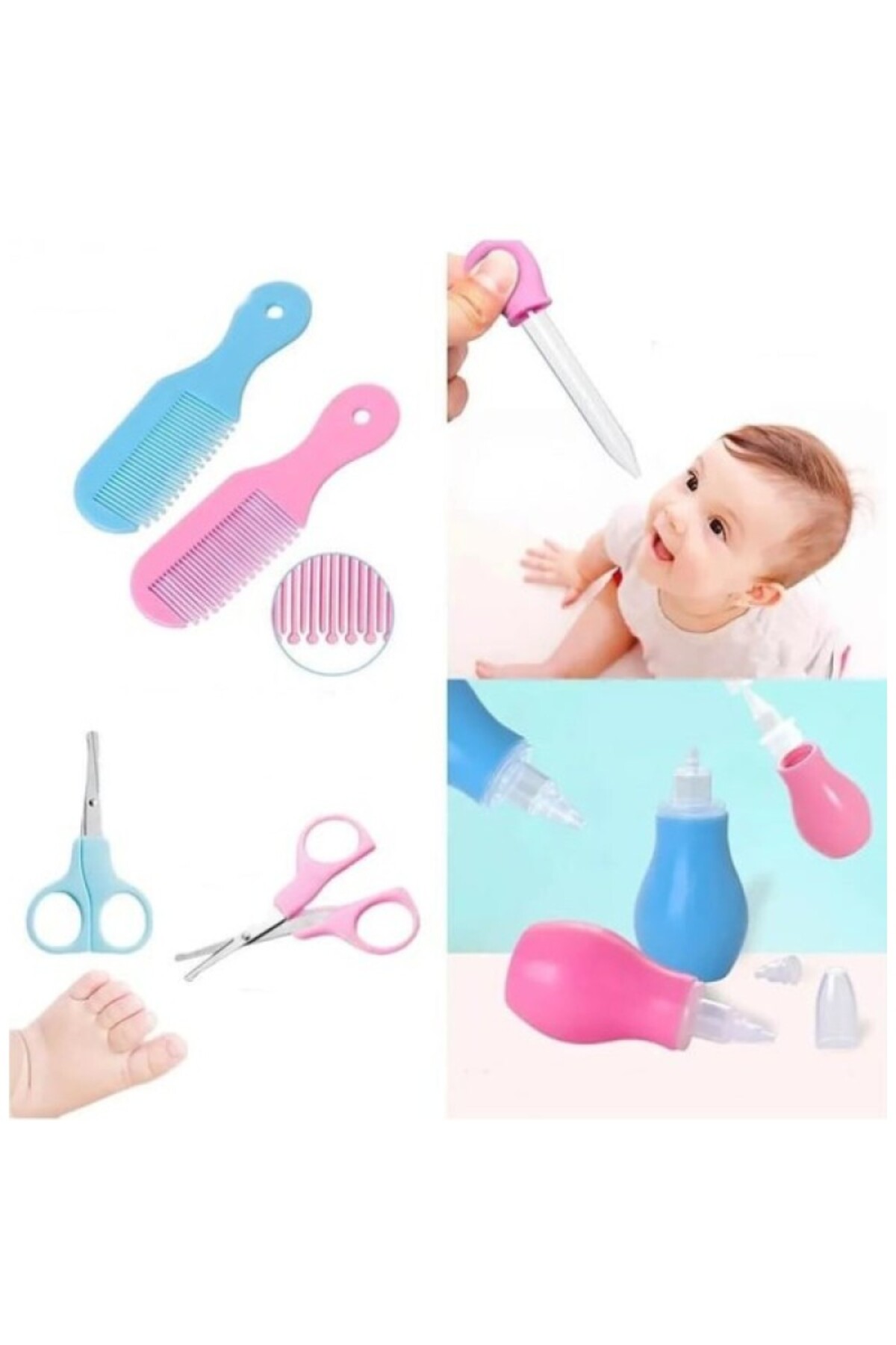 STLIFE 8 Parça Bebek Bakım Seti Ateşölçer Damlalık Bebek Tırnak Makası Termometre fotoğrafı 4 (önizleme)