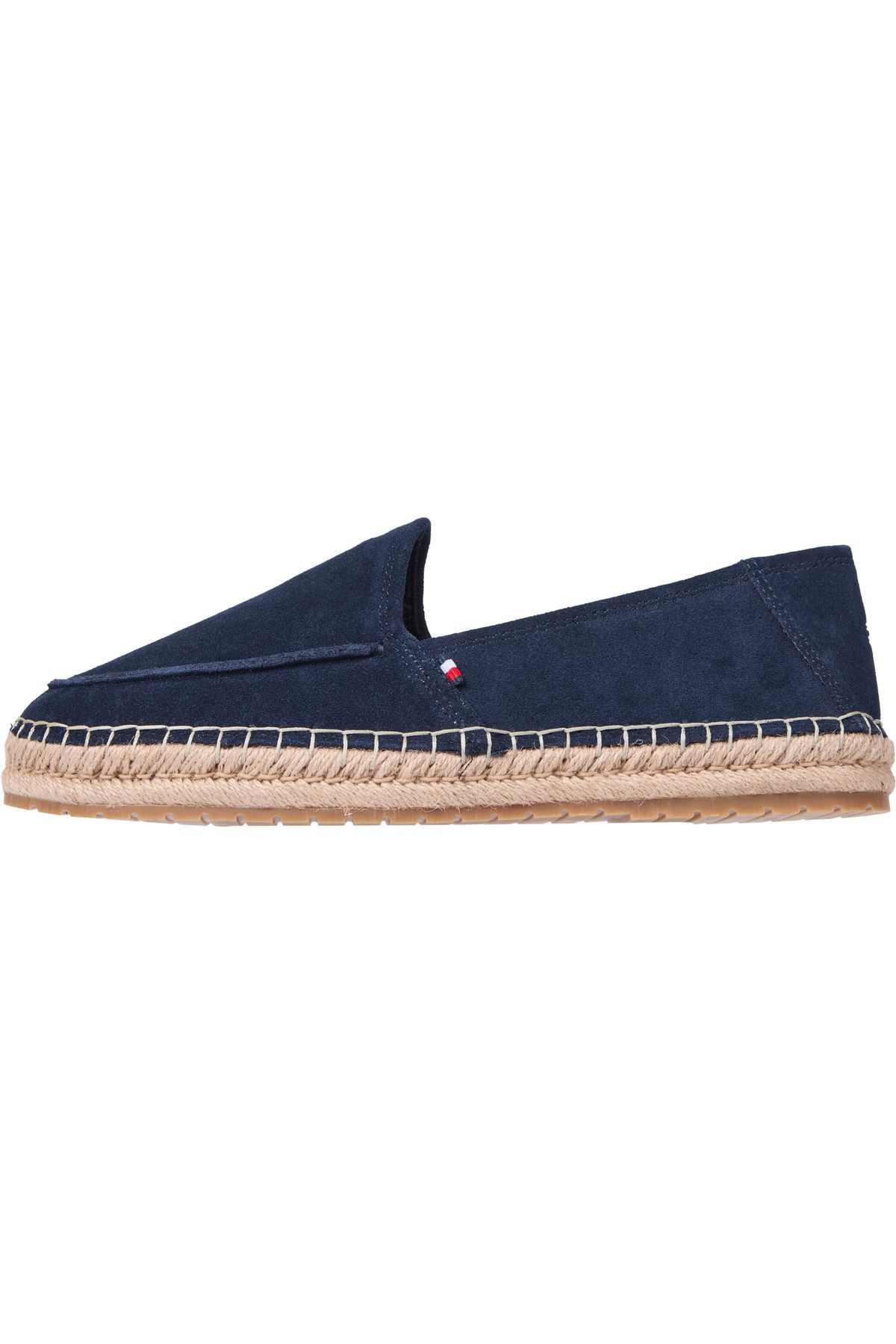 Tommy Hilfiger HILFIGER FLEX ESPA SUEDE LOAFER Erkek Mavi Günlük Ayakkabı - FM0FM05392