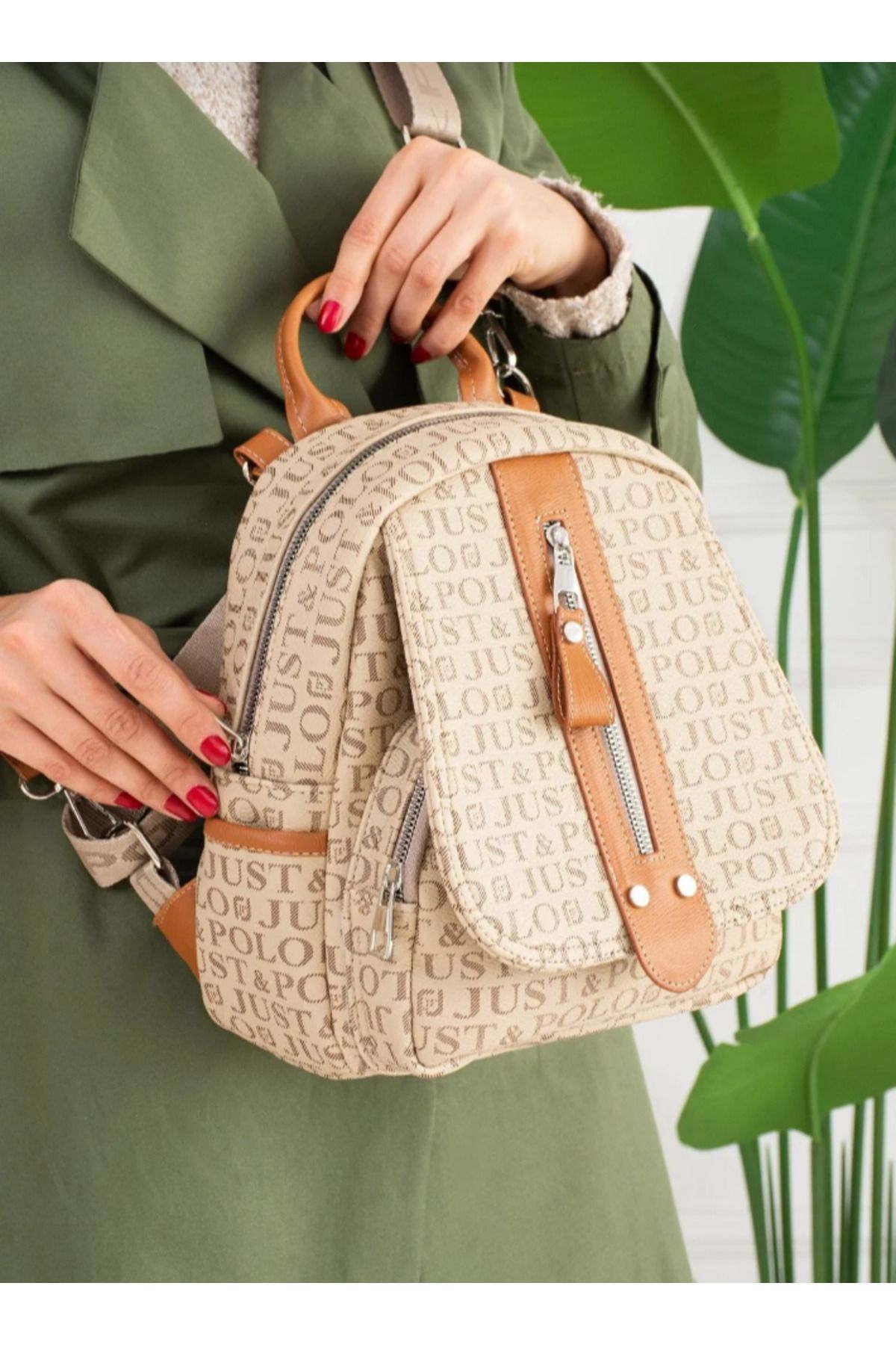 eflanmoda just polo kadın omuz ve sırt çantası