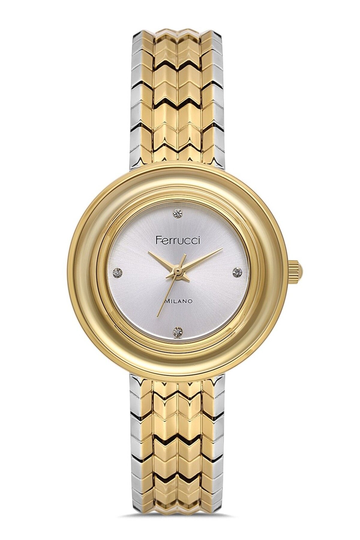 Ferrucci KADIN KOL SAATİ FC102403416M.06640003 GÜMÜŞ-GOLD